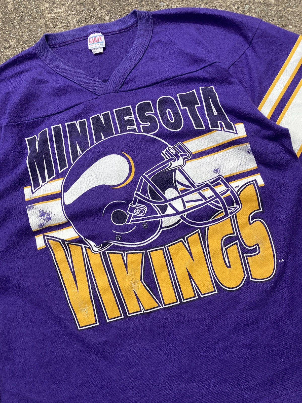 NFL × Vintage 90s Minnesota Vikings single stitch tee Size US L / EU 52-54 / 3 - 5 Thumbnail