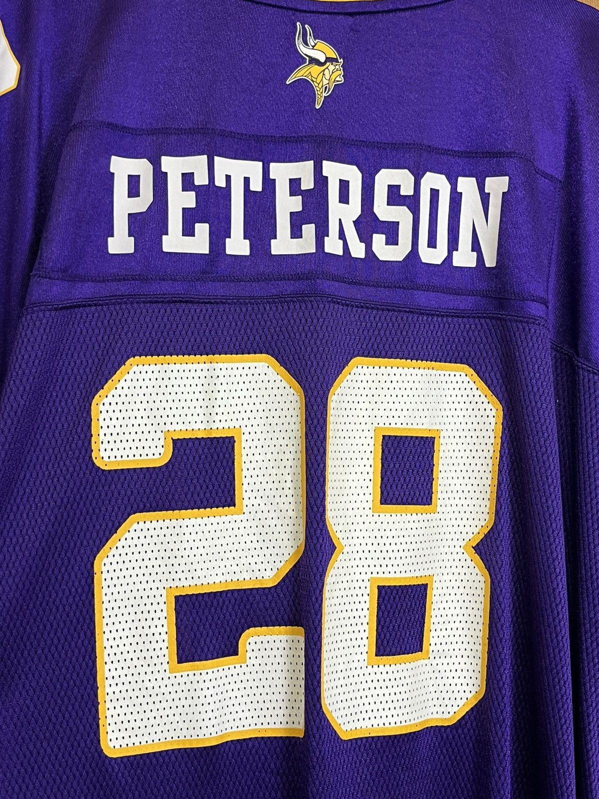 NFL NICE🔥VIKINGS ADRIAN PETERSON #28 REEBOK 6XL NFL JERSEY Size US XXL / EU 58 / 5 - 4 Thumbnail
