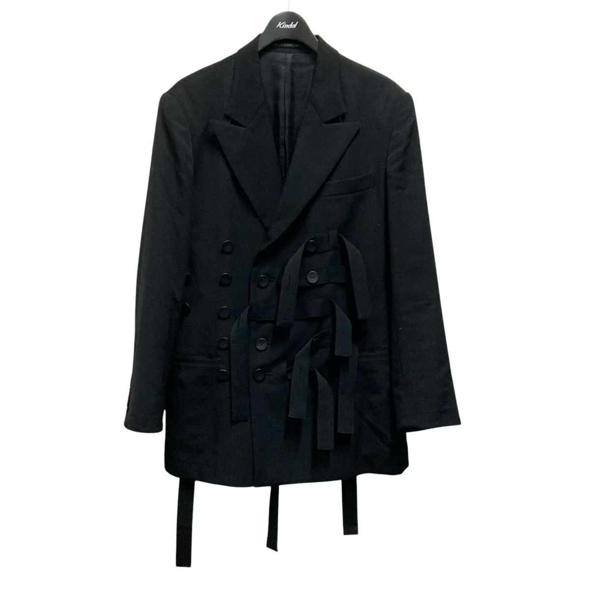 Yohji Yamamoto Yohji Yamamoto pour homme Peak J belt decorated jacket Size US L / EU 52-54 / 3 - 1 Thumbnail
