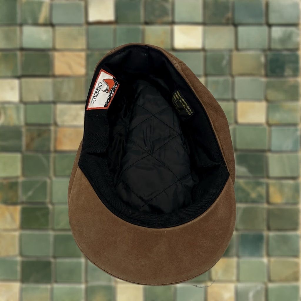 Vintage Riverbend Newsboy Cap Hat Leather Large Brown Mens L USA Genuine Size ONE SIZE - 1 Thumbnail