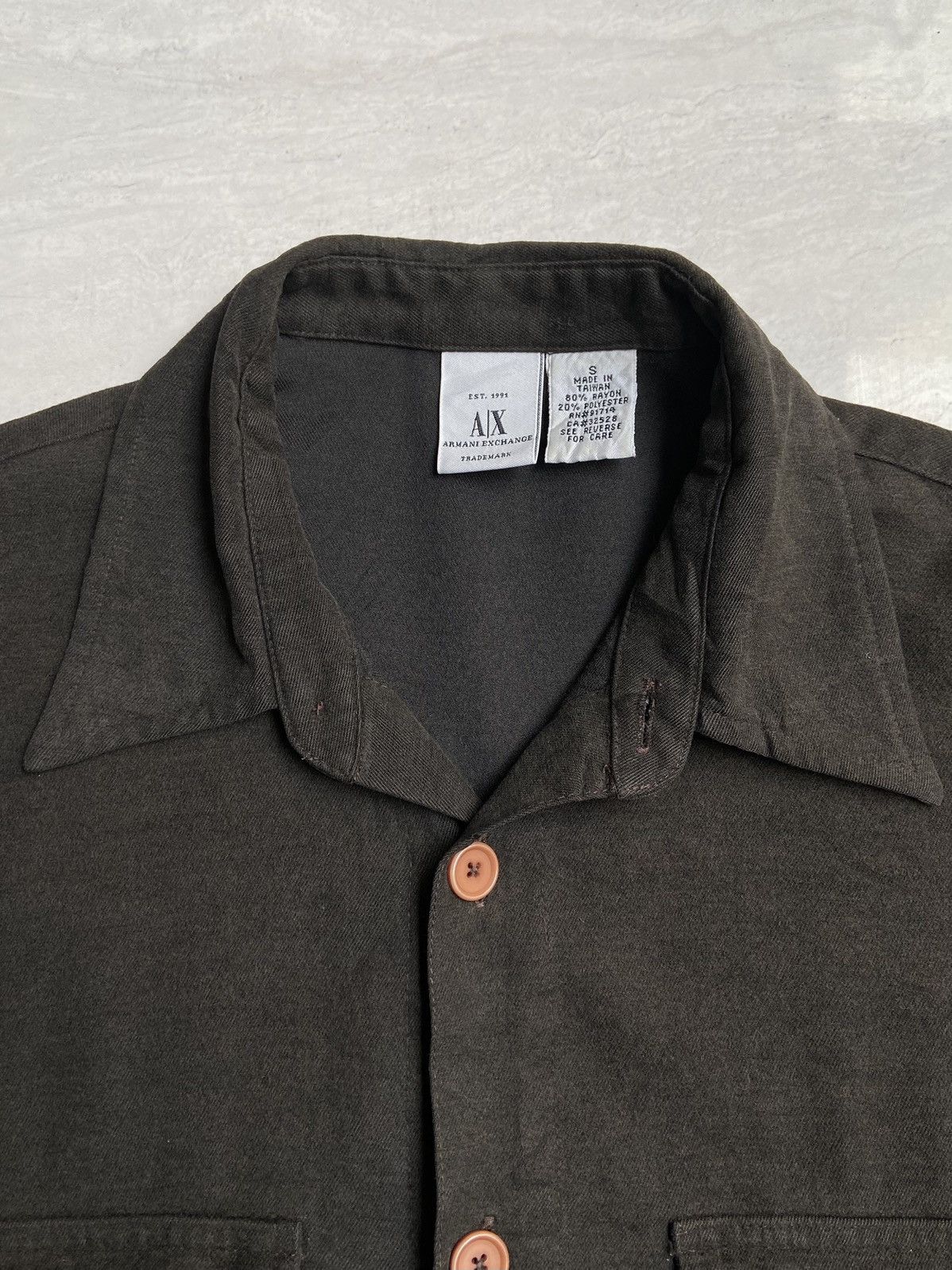 Armani Exchange ARMANI EXCHANGE Brown Shirt Size US S / EU 44-46 / 1 - 6 Thumbnail