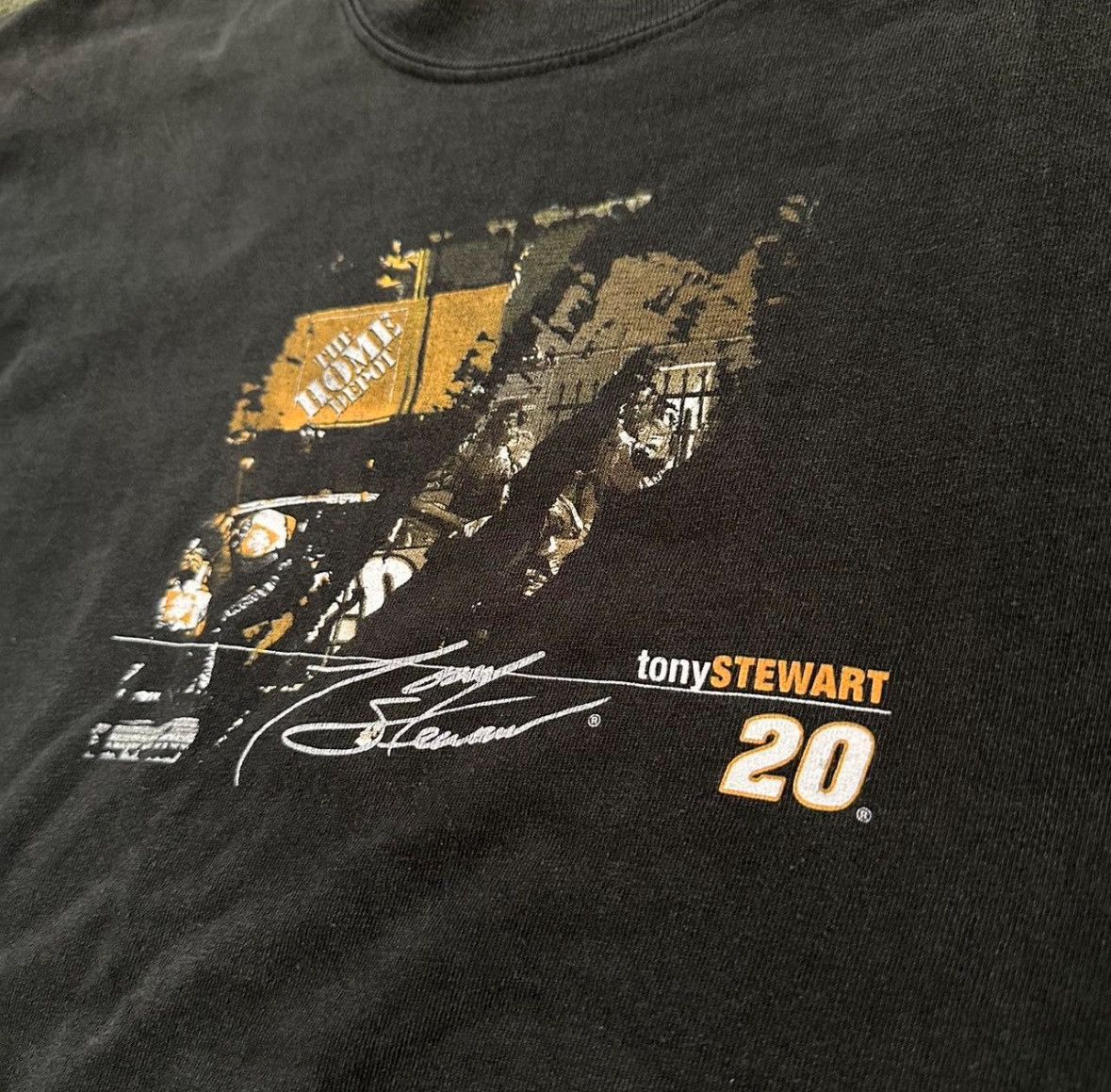 NASCAR Black vintage Tony Stewart NASCAR tee racing Size US XL / EU 56 / 4 - 2 Thumbnail