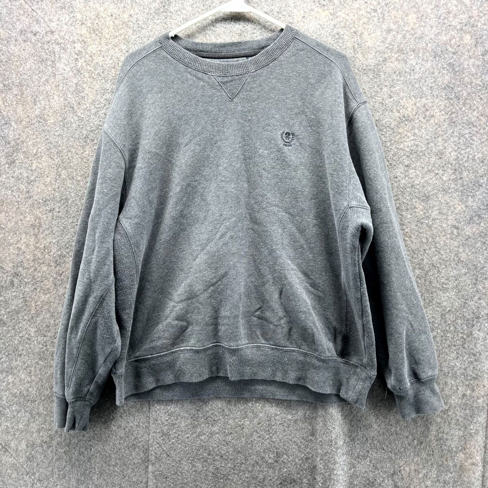 Izod IZOD Sweater Men Large Adult Gray Crewneck Pullover Fleece Casual Cotton vtg Size US L / EU 52-54 / 3 - 2 Thumbnail
