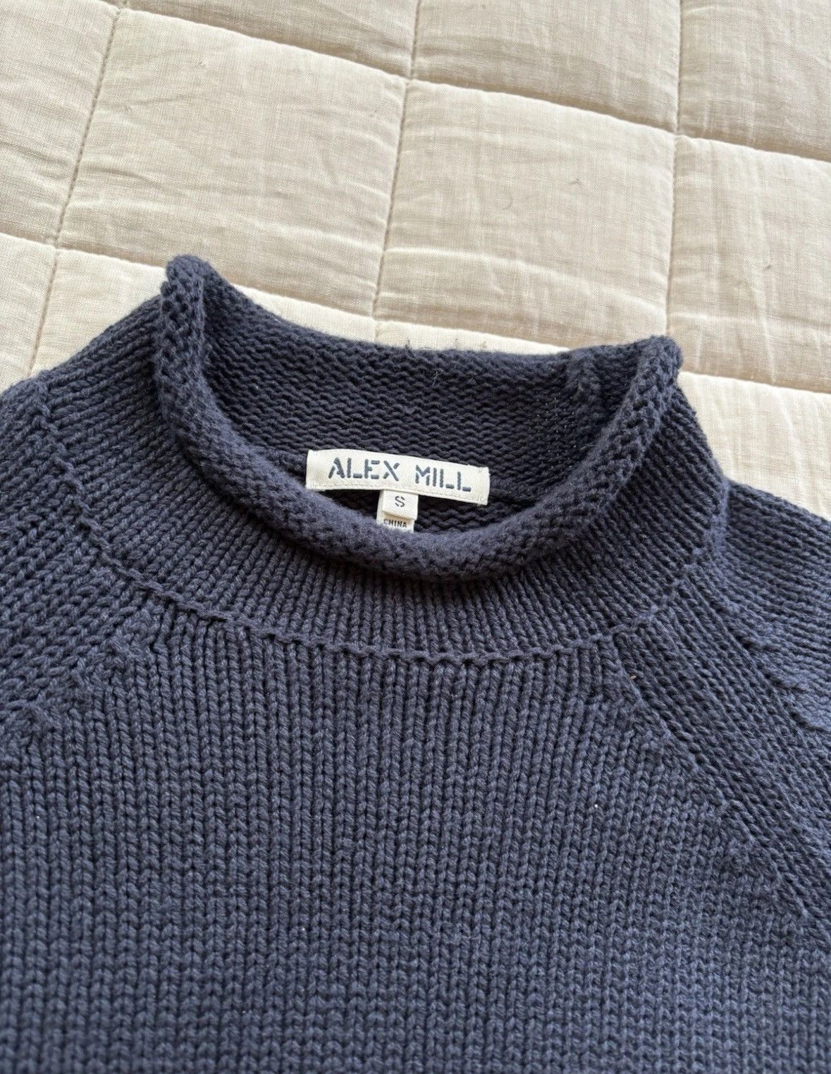 Alex Mill Alex Mill Roll Neck Sweater Navy Size US S / EU 44-46 / 1 - 2 Thumbnail