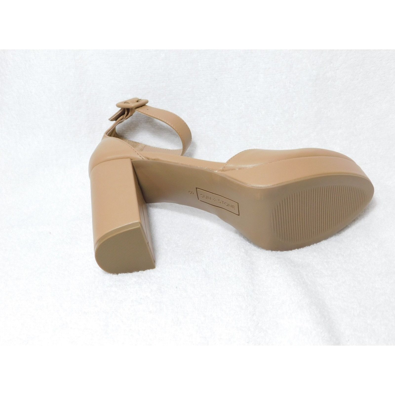 Other W692 Sun Stone Nude Birdey Ankle-Strap Block-Heel Shoes 8 M Size US 8 / IT 38 - 5 Thumbnail