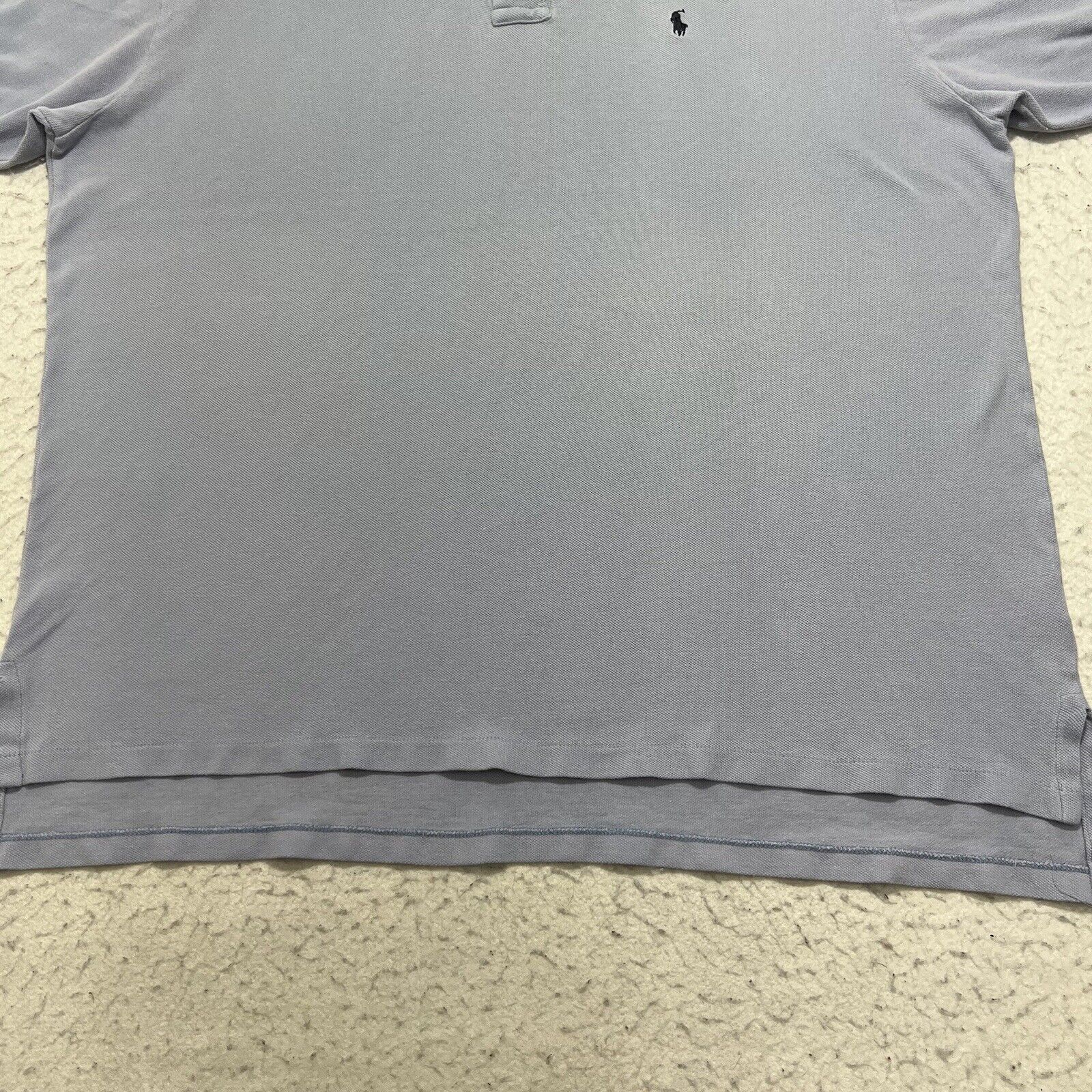Polo Ralph Lauren Polo Ralph Lauren Light Blue Polo Navy Pony Logo Shirt Size US XL / EU 56 / 4 - 6 Thumbnail