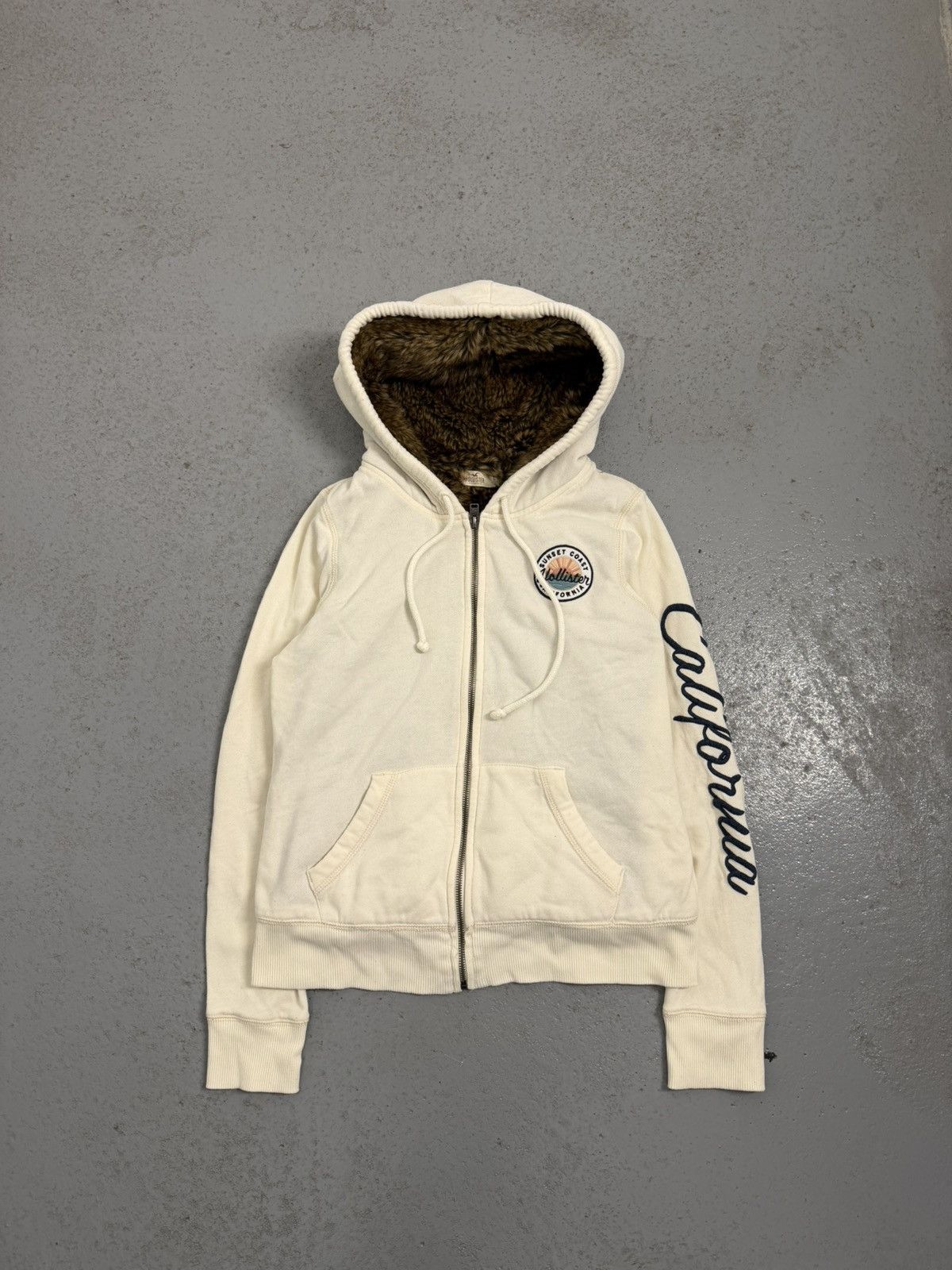 Hollister Streetwear Hollister Fur Zip Y2K Hoodie Size L / US 10 / IT 46 - 1 Thumbnail
