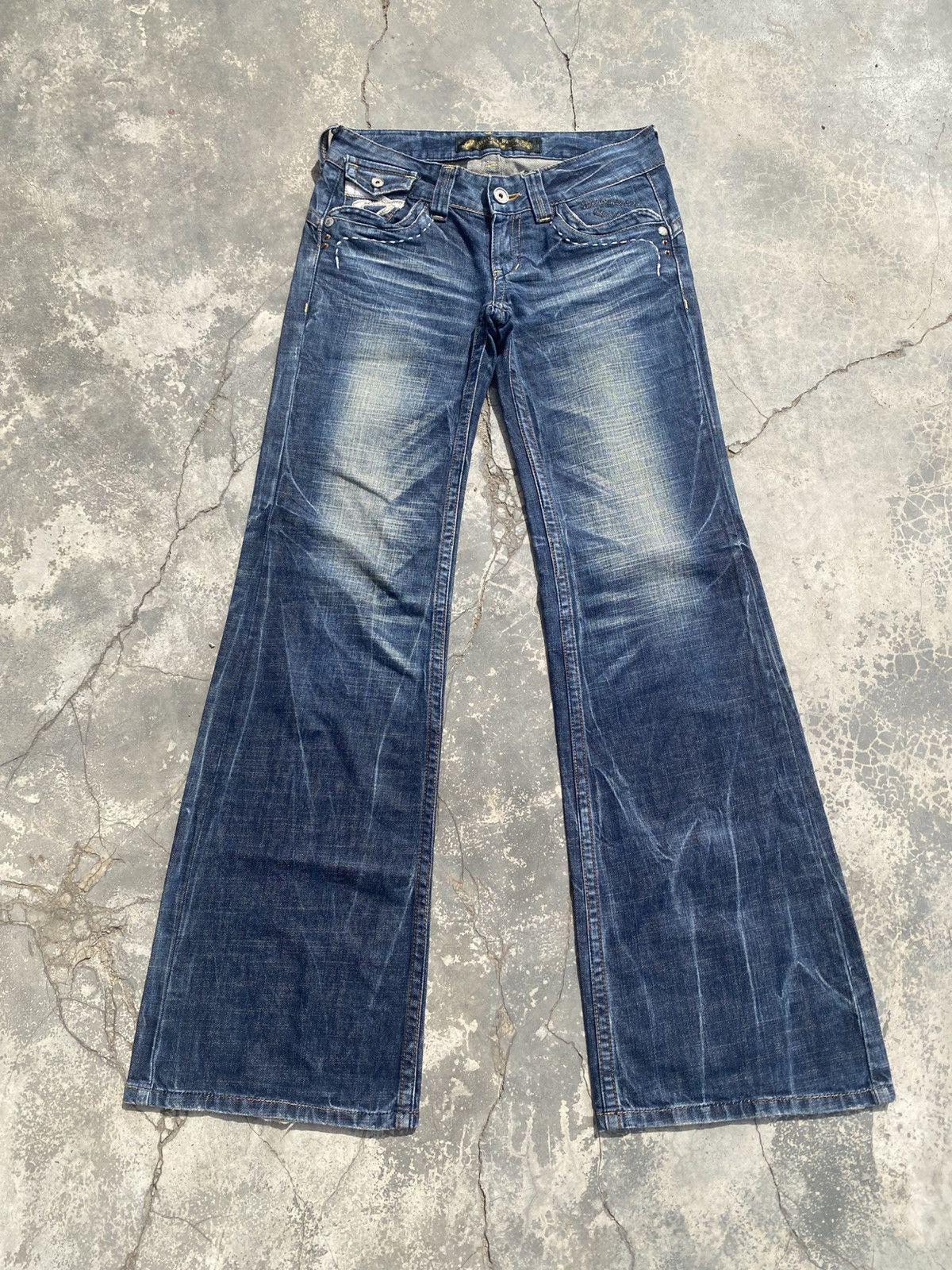 Japanese Brand Rare Red Pepper Clawmark Flare Size US 28 / EU 44 - 2 Thumbnail