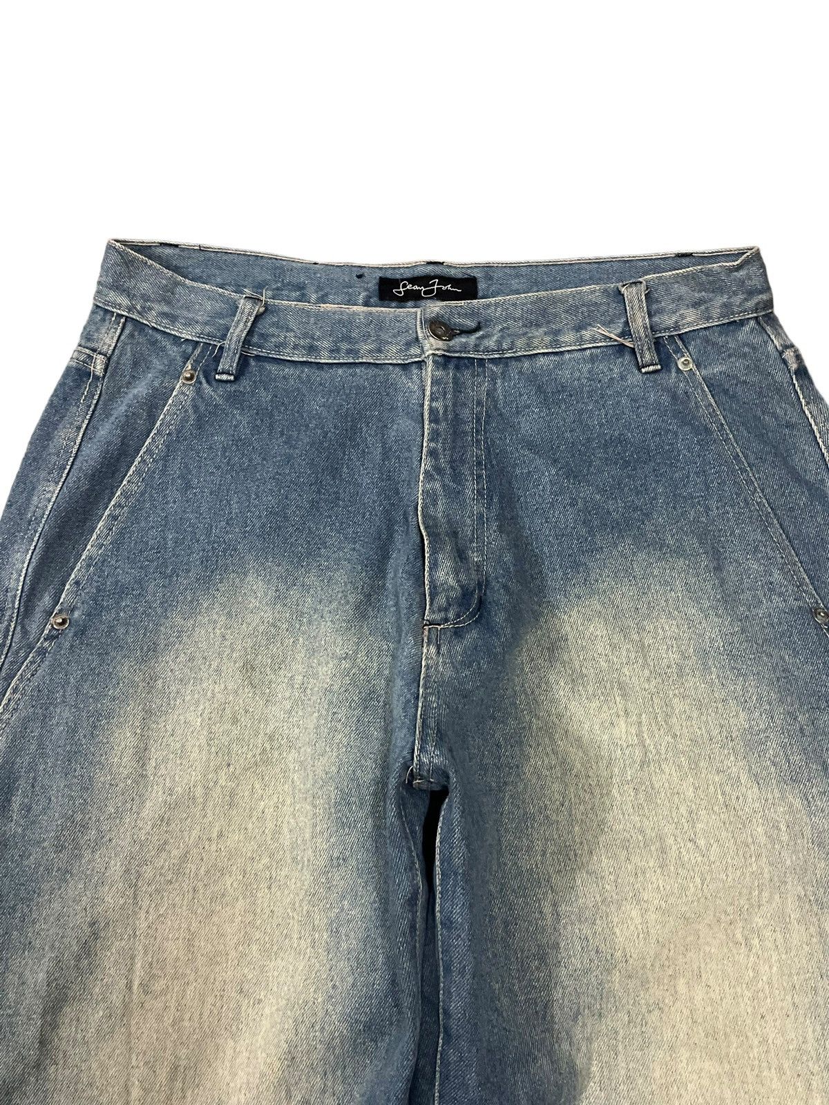 Sean John Vintage Y2K Sean John Distressed Mud Wash Baggy Barrel Jeans Size US 34 / EU 50 - 6 Thumbnail