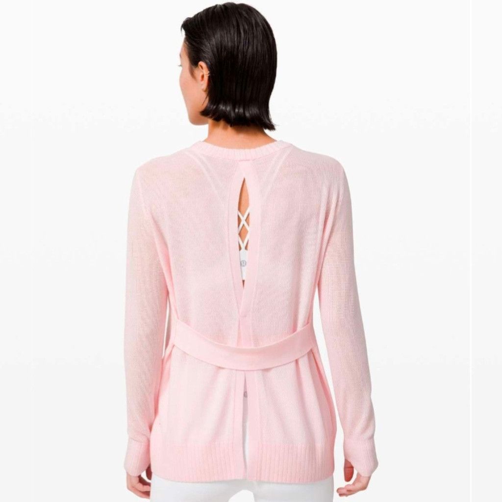 Lululemon Lululemon Sincerely Yours Sweater Pink Glow Size 10? Size L / US 10 / IT 46 - 3 Thumbnail