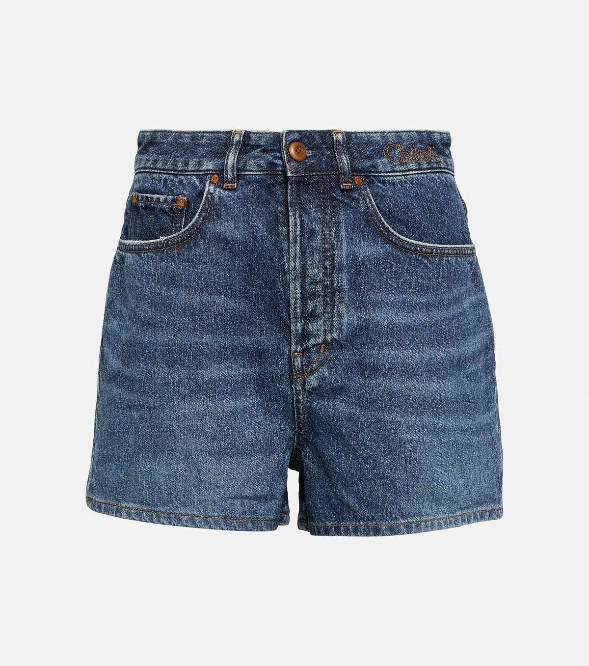Chloe o1y0825 Denim Short in Blue Size 27" / US 4 / IT 40 - 1 Thumbnail