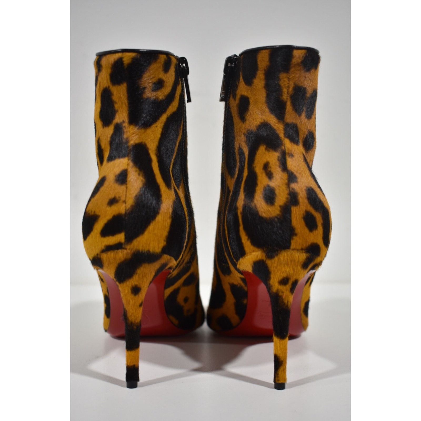 Christian Louboutin So Kate Booty 85 Black Spicy Leopard Ankle Heel Bootie 38 Size US 8 / IT 38 - 11 Thumbnail