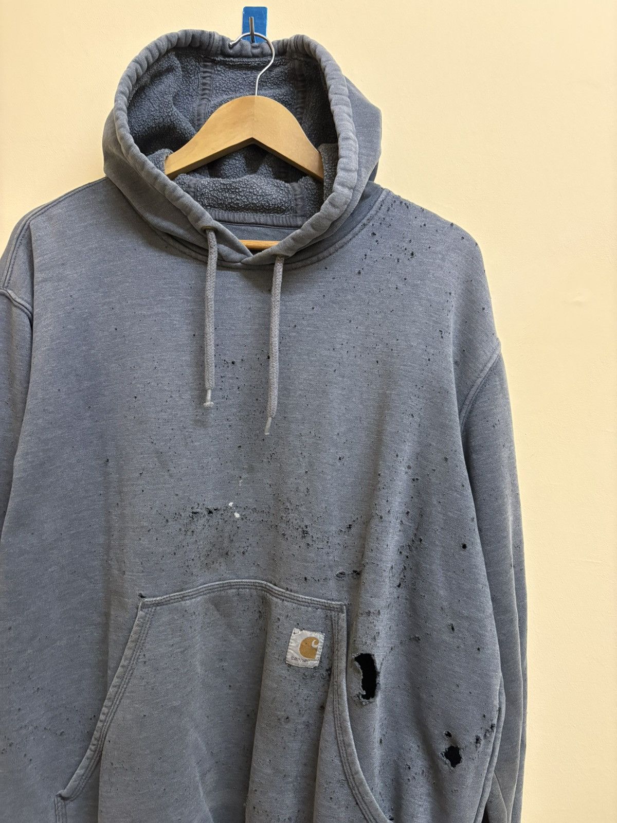 Carhartt Vintage Carhartt Hoodie Damaged Trashed Sun Faded Distressed Size US L / EU 52-54 / 3 - 2 Thumbnail