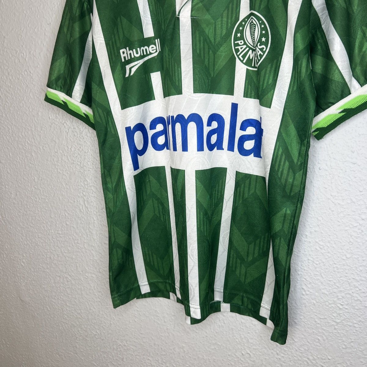 Vintage Vintage 90s Palmeiras Jersey Home Kit Tshirt Tee Brazil #10 Size US M / EU 48-50 / 2 - 2 Thumbnail