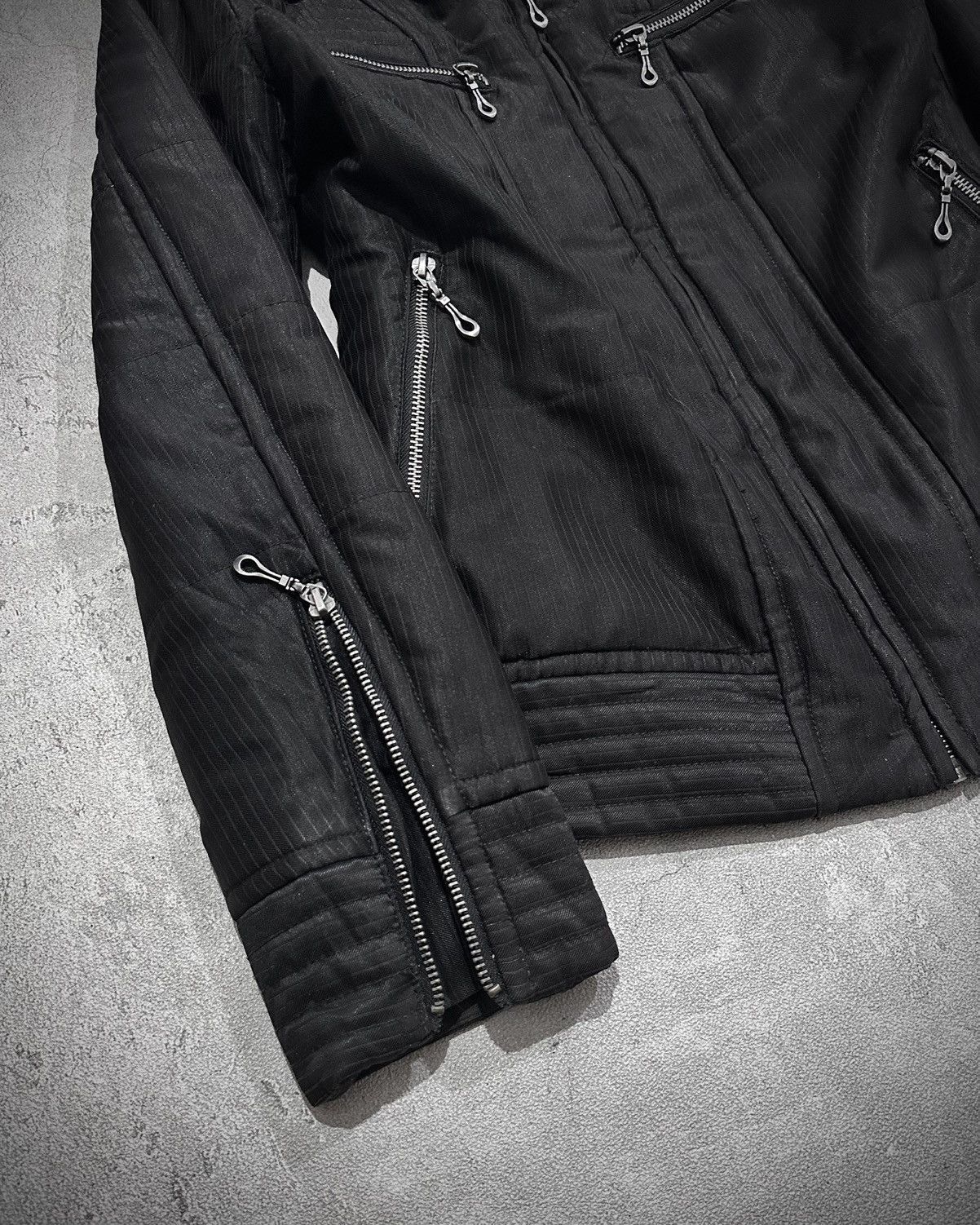 Japanese Brand Vkei Male & Co Fur Hood Riders Jacket Kmrii Lgb Style Size US L / EU 52-54 / 3 - 3 Thumbnail