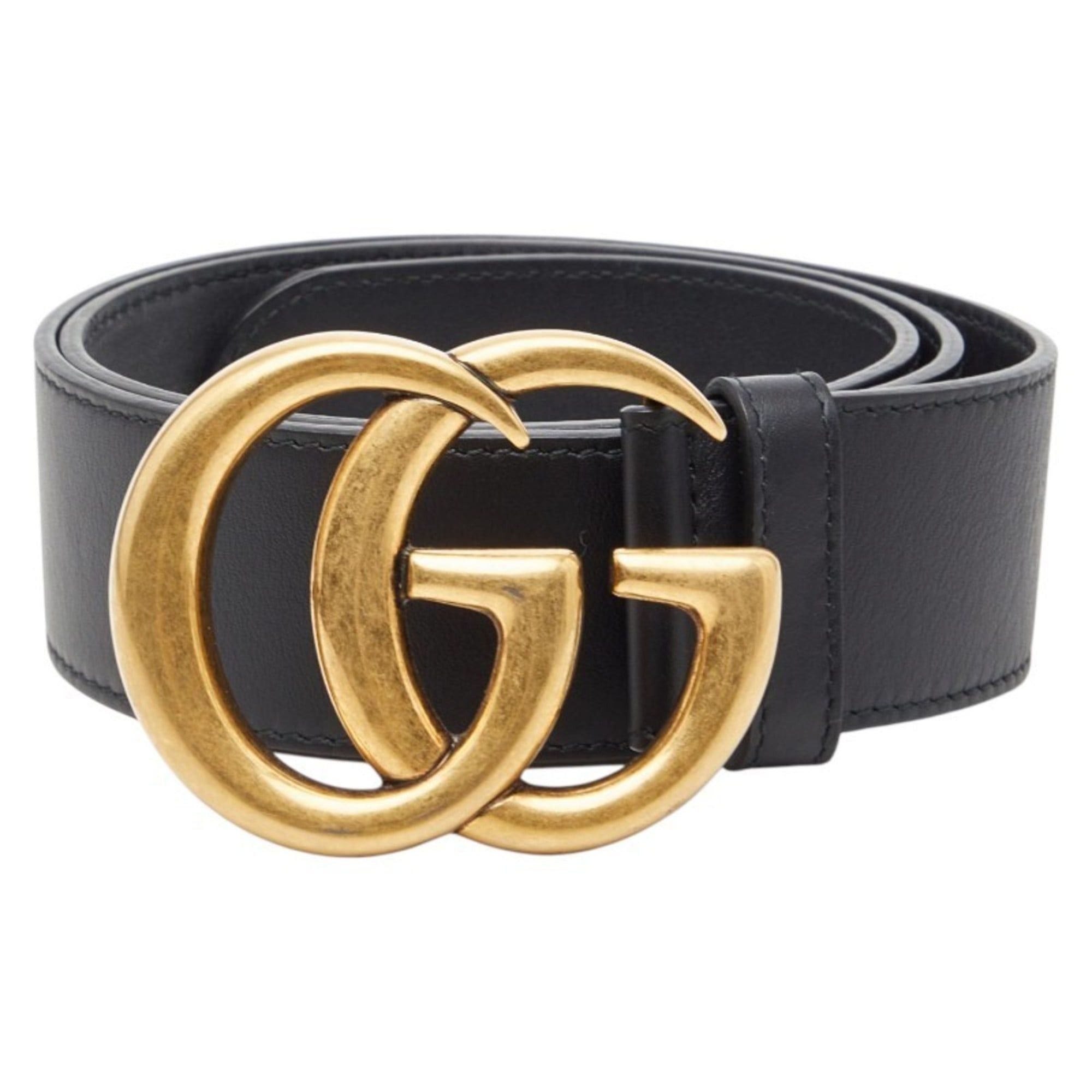 Gucci Gucci GG Marmont Belt, Sizes: 70 (28), 400593, Black 