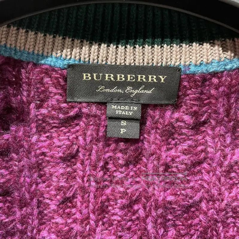 Burberry Burberry Colorful Wool Knit Sweater for Women. Size S / US 4 / IT 40 - 5 Thumbnail