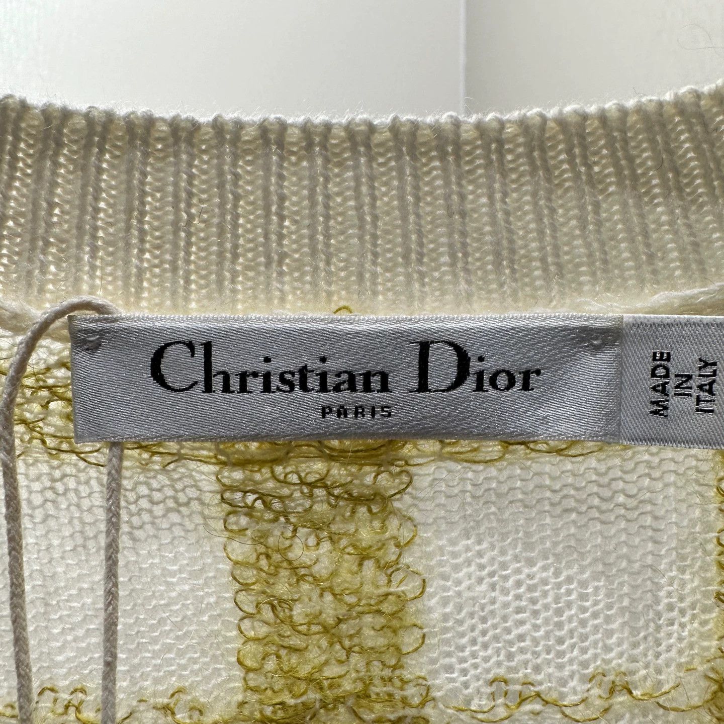 Christian Dior Monsieur Dior mar216 Check CD button Wool Mohair cardigan 36 Size XS / US 0-2 / IT 36-38 - 3 Thumbnail
