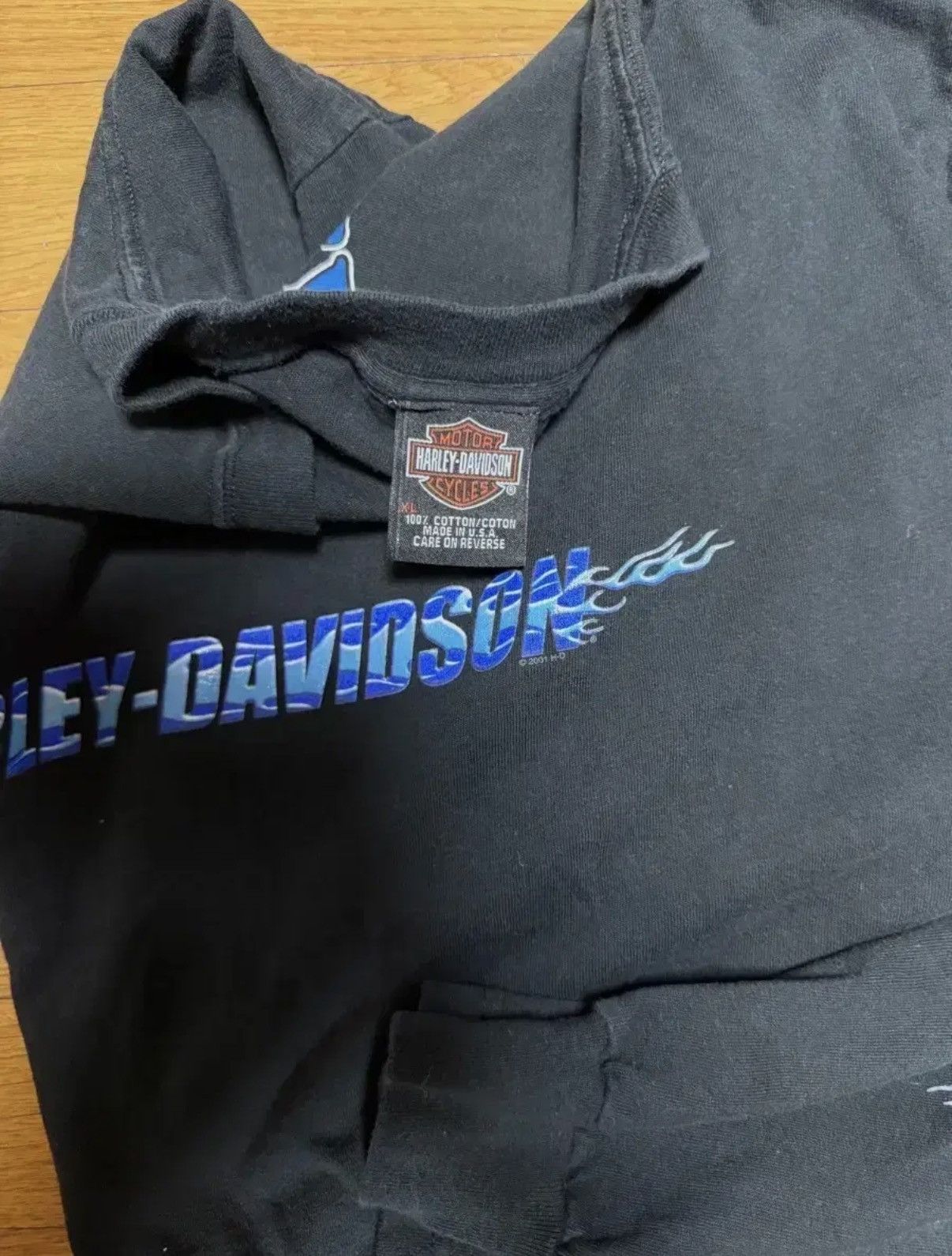 Harley Davidson 00s 2001 Harley Davidson New York City Long Sleeve Size US XL / EU 56 / 4 - 3 Thumbnail
