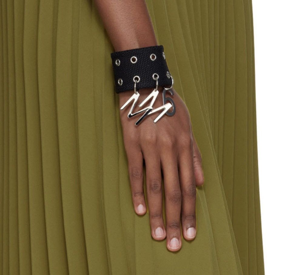 希少 Maison Margiela real leather bracelet Maison Martin Margiela dark brown mystery braided leather