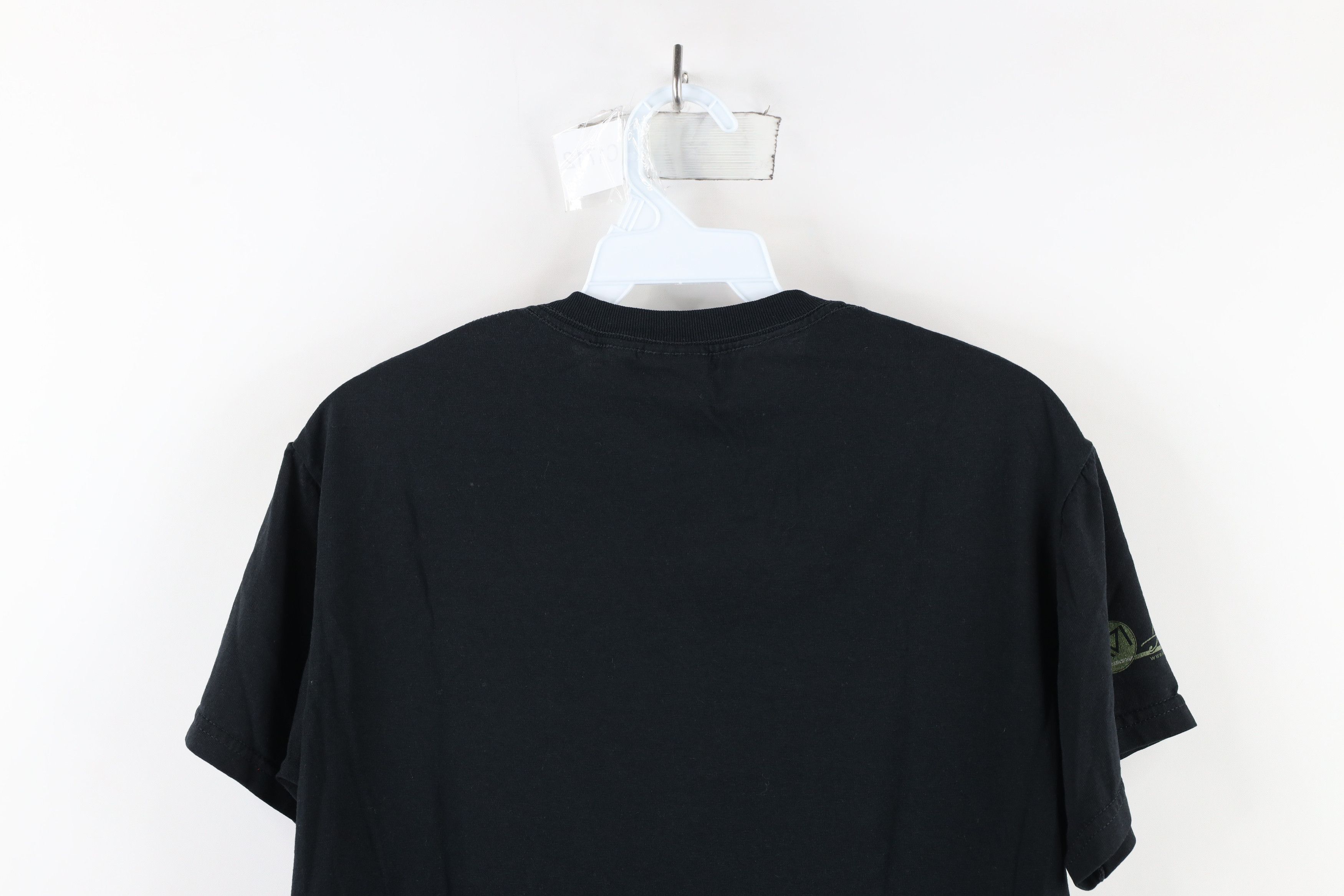 Vintage Vintage 90s Streetwear Distressed Short Sleeve T-Shirt Black Size US S / EU 44-46 / 1 - 9 Thumbnail