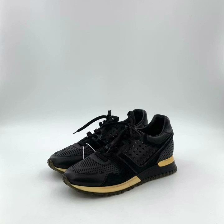 Louis Vuitton Louis Vuitton Black Casual Flat Sneakers Size US 5.5 / IT 35.5 - 1 Thumbnail