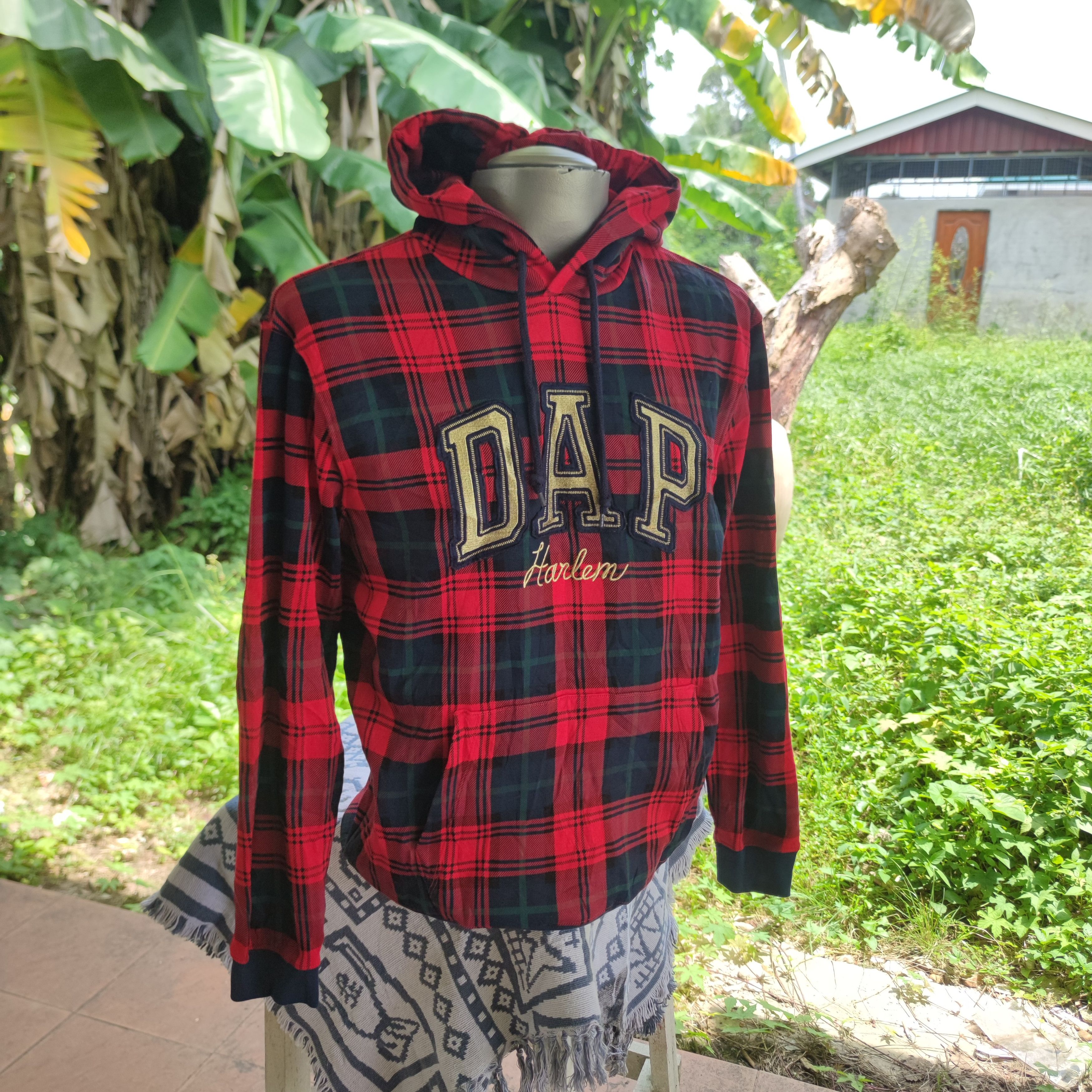 Dapper Dan × Gap GAP x DAPPER DAN DAP HARLEM RED TARTAN HOODIE Size US M / EU 48-50 / 2 - 6 Thumbnail