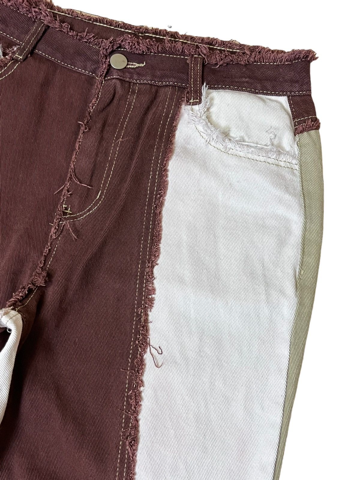 Japanese Brand JAPANESE BRAND SHEIN WOMEN PATCHWORK DISTRESSED PANT Size 29" - 4 Thumbnail