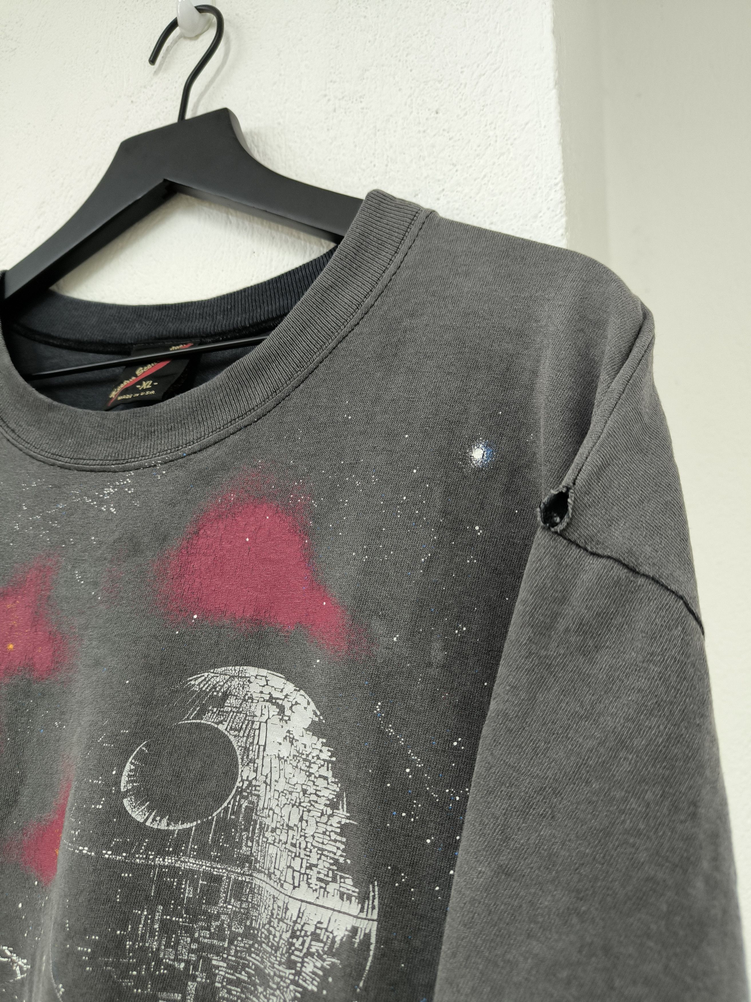 Star Wars Good Fade Vintage 90s Star Wars X-Wing vs Death Star Size US XL / EU 56 / 4 - 4 Thumbnail