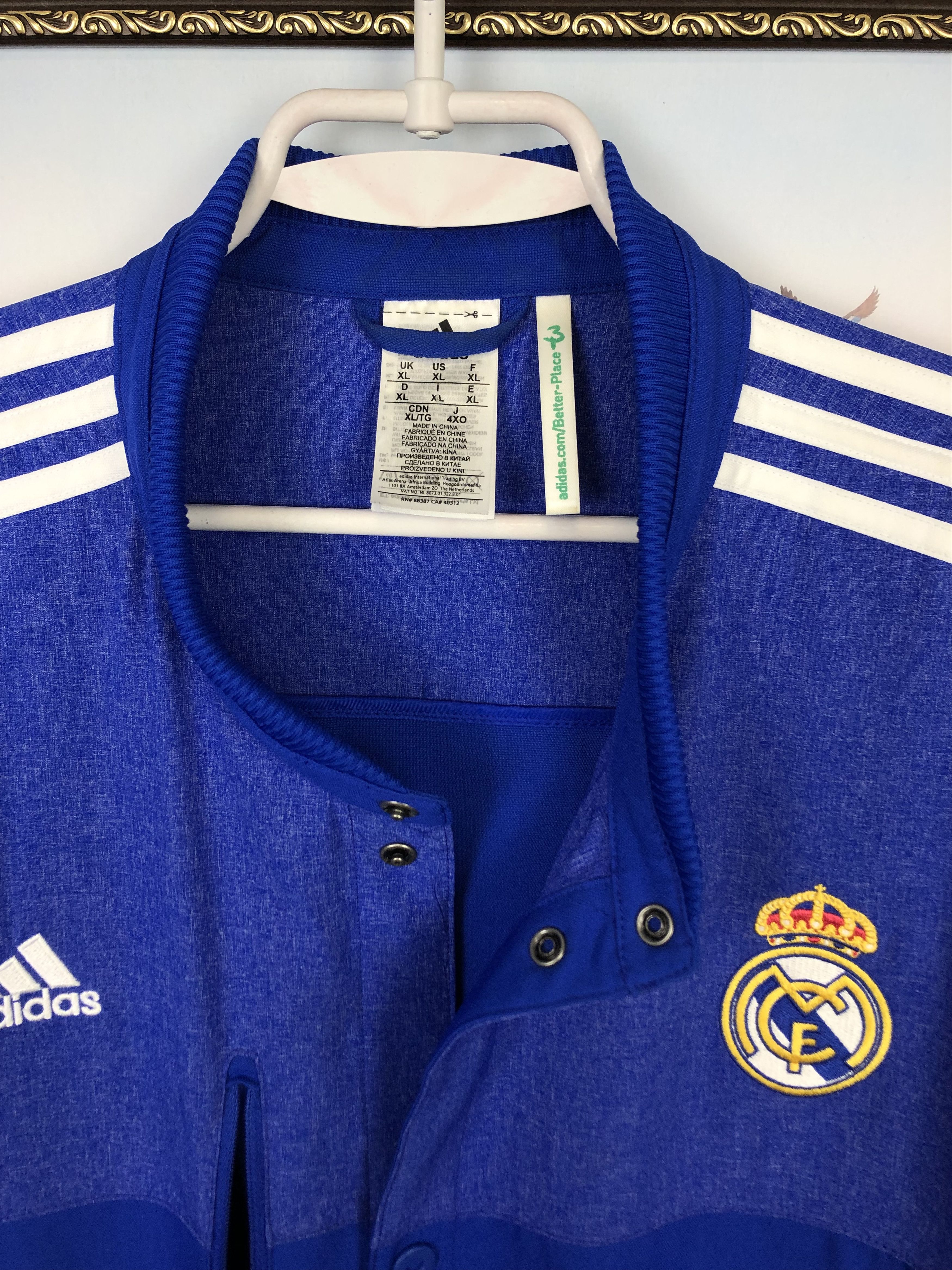 Adidas Adidas Real Madrid Football Jacket Soccer Track Top Rare Size US XL / EU 56 / 4 - 3 Thumbnail