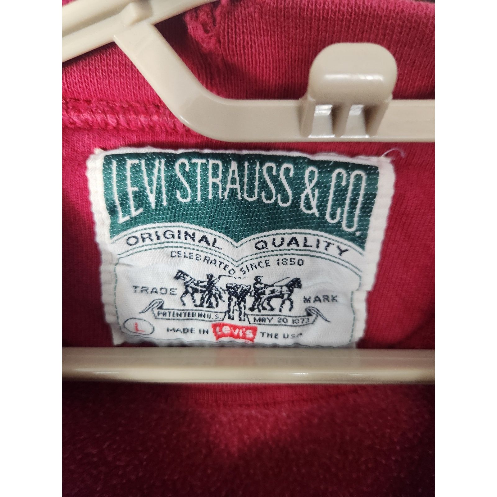Levi's Vintage 90s Distressed Levi's Crewneck Men's Large Size US L / EU 52-54 / 3 - 3 Thumbnail