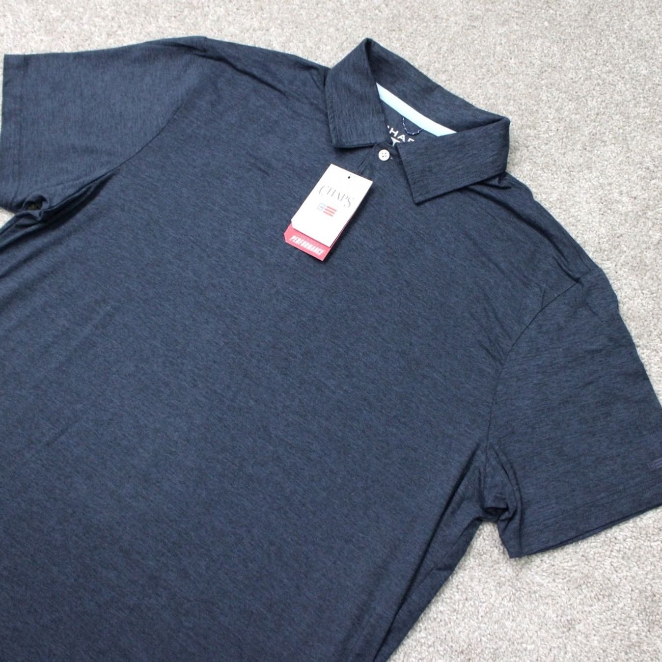 Chaps Chaps Polo Shirt Mens XL Blue Everyday Performance Short Sleeve Stretch Polo Shirt NWT Chaps Golf Fashion Shirt Blues Polo Size US XL / EU 56 / 4 - 3 Thumbnail