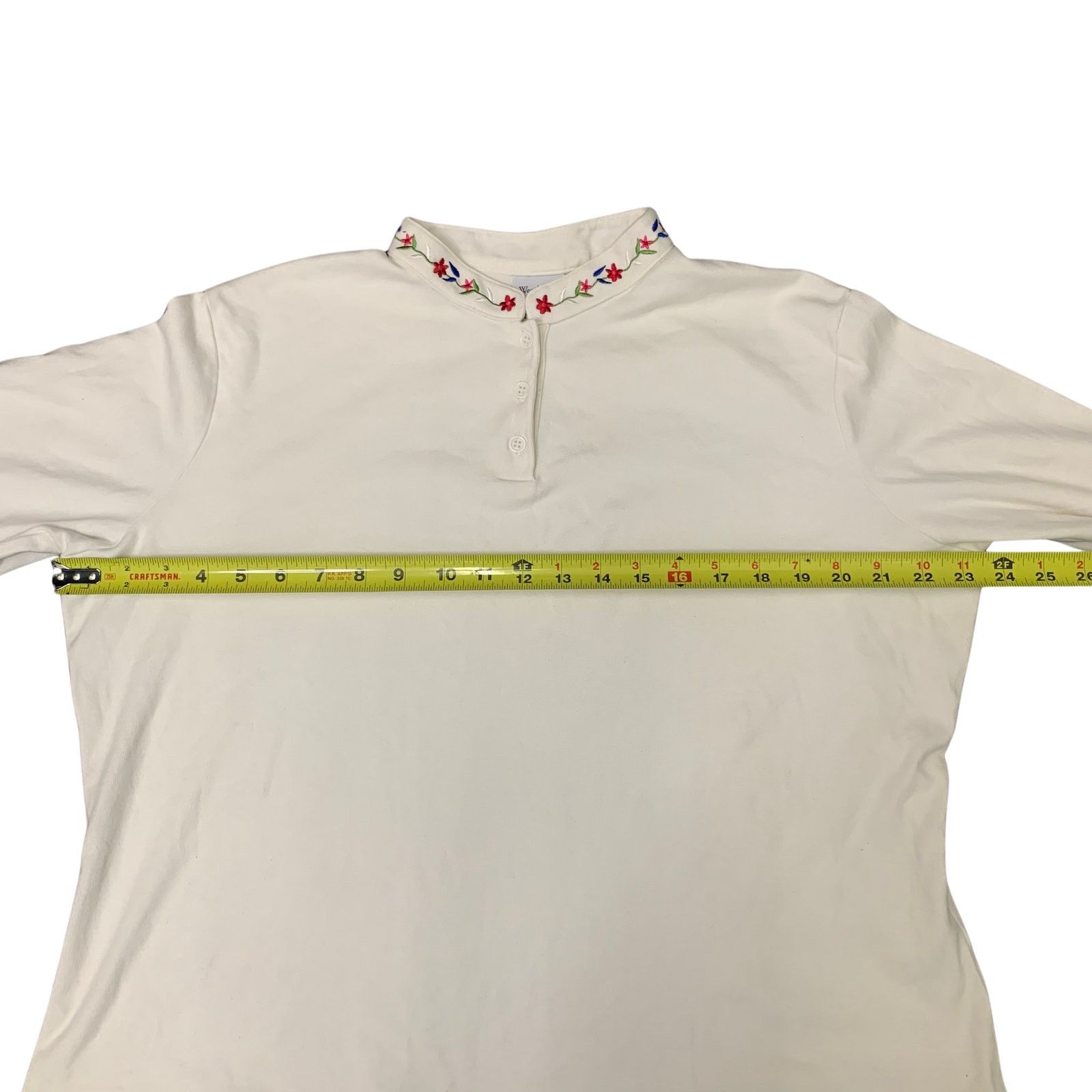 Vintage Vintage Westbound Embroidered Henley Style Long Sleeve Shirt Size XL / US 12-14 / IT 48-50 - 4 Thumbnail