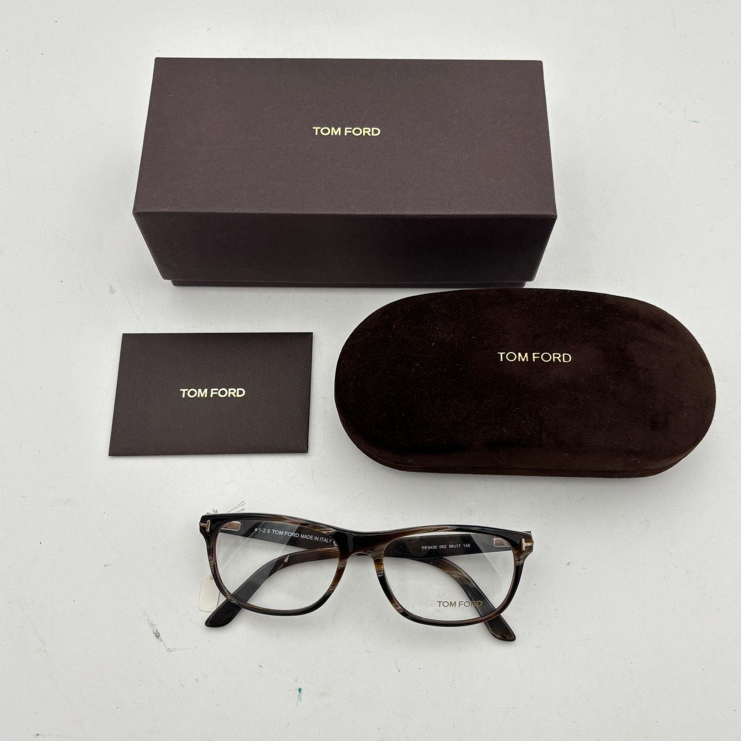 Tom Ford Tom Ford TF5430 062 Havana Frames Made in Italy Size ONE SIZE - 1 Thumbnail
