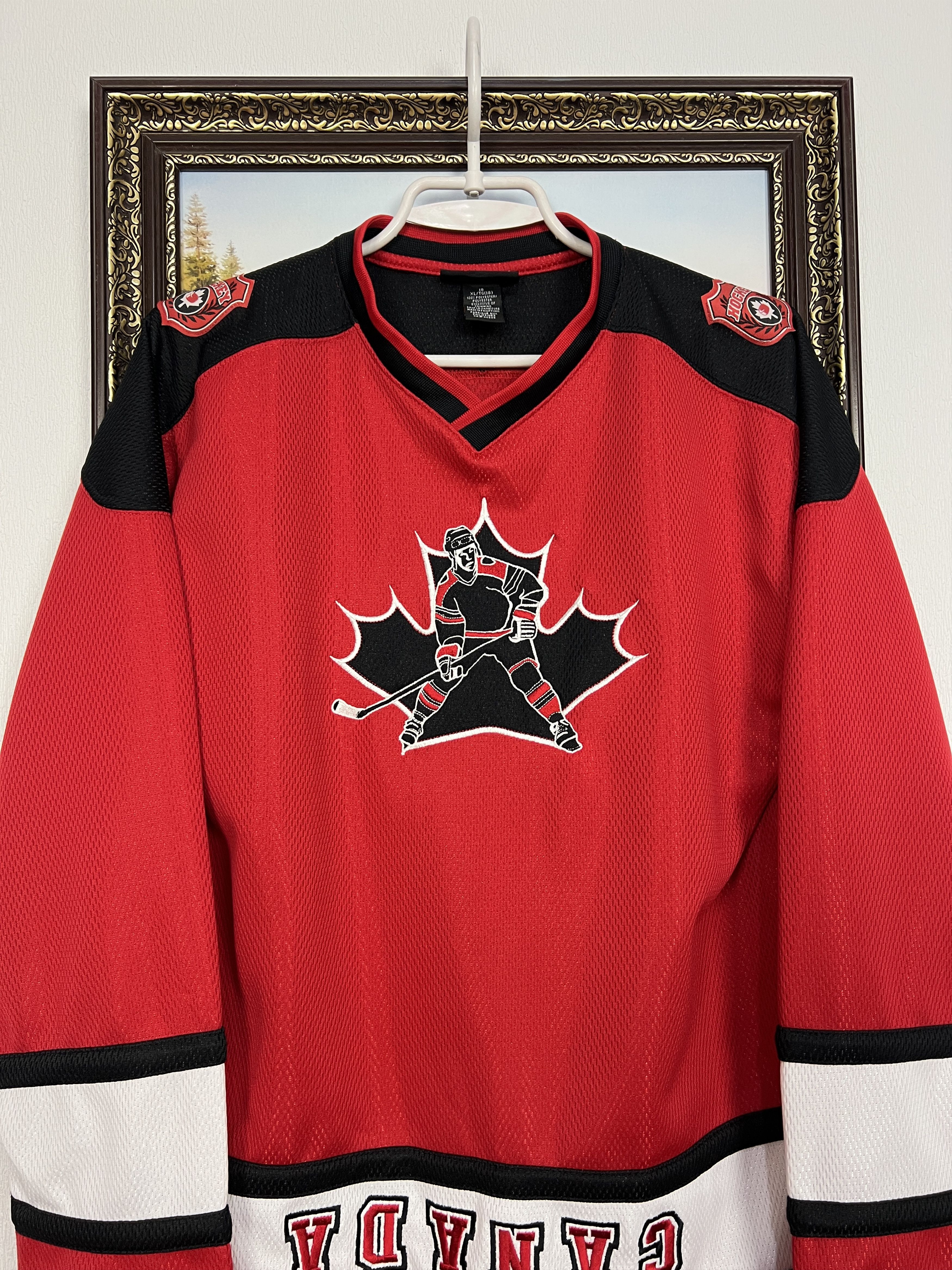 Vintage Canada Ice Hockey National Team Jersey Trikot Size Boys 20 Size US XXS / EU 40 - 2 Thumbnail