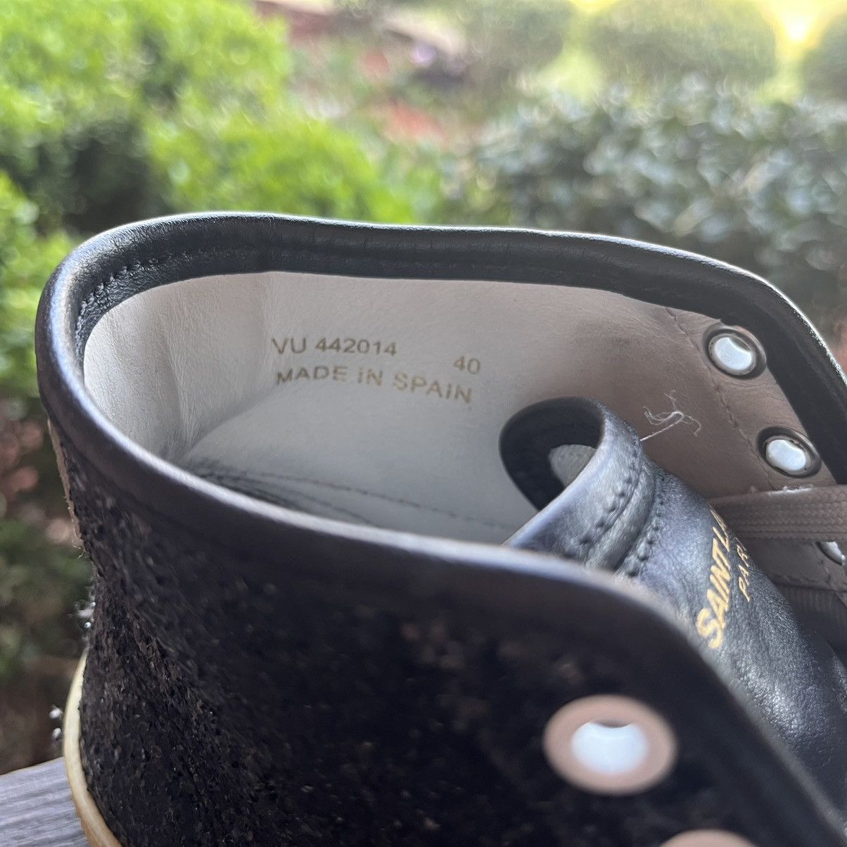 Saint Laurent Paris Saint Laurent Glitter Hi-Top Sneakers Size US 7 / EU 40 - 7 Thumbnail