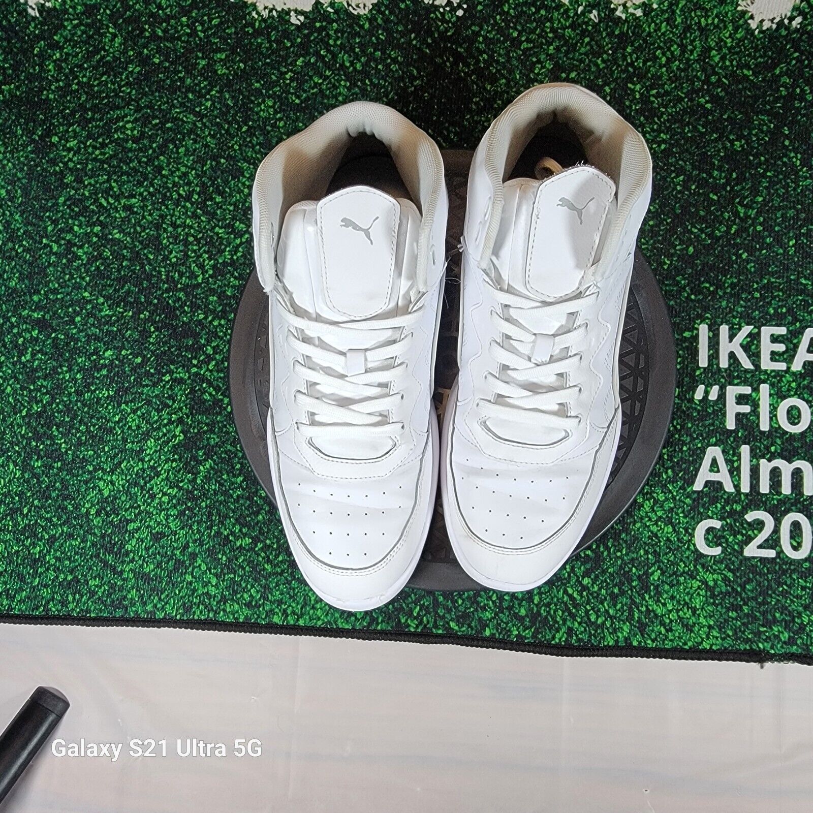 Puma Puma Mens Sz 10.5 Rb Playoff Lace Up Sneakers Casual White Size US 10.5 / EU 43-44 - 6 Thumbnail