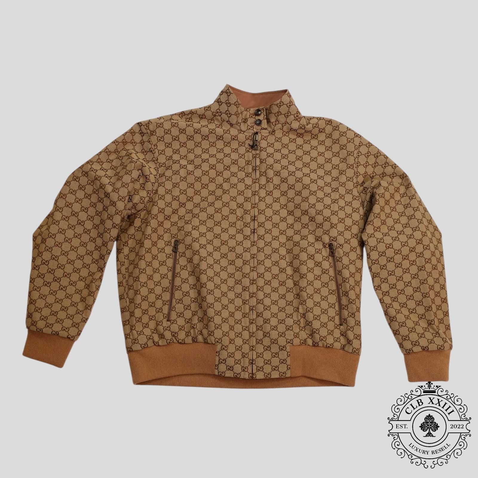 Gucci Gucci GG Supreme Canvas Reversible Jacket in Brown Size US XL / EU 56 / 4 - 1 Thumbnail