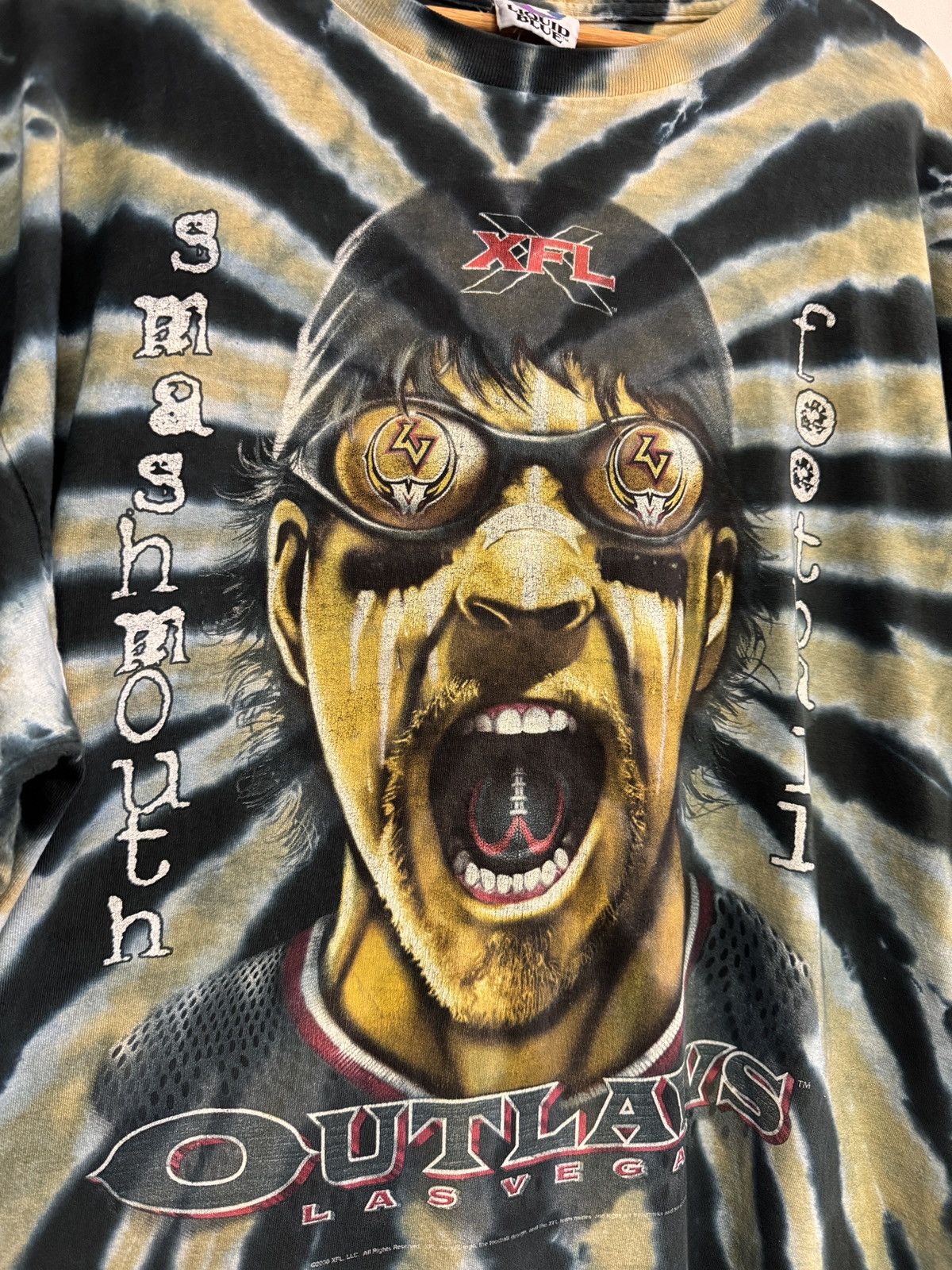 Vintage 2000 XFL Las Vegas Outlaws Tee Size US XL / EU 56 / 4 - 3 Thumbnail
