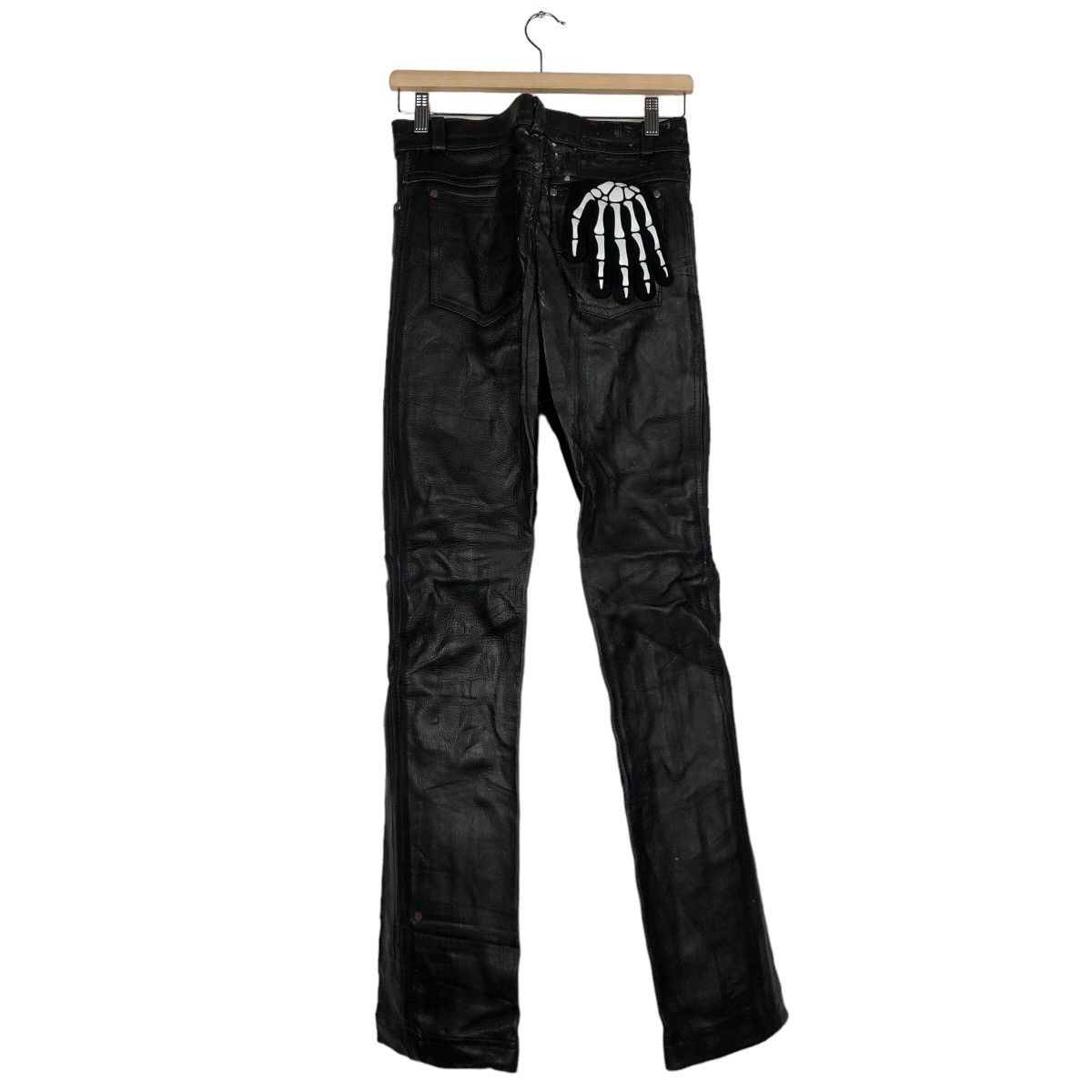 Toyo Enterprises ☄️True Vintage 1940 Leather Pants Military Army Work Size US 28 / EU 44 - 7 Thumbnail