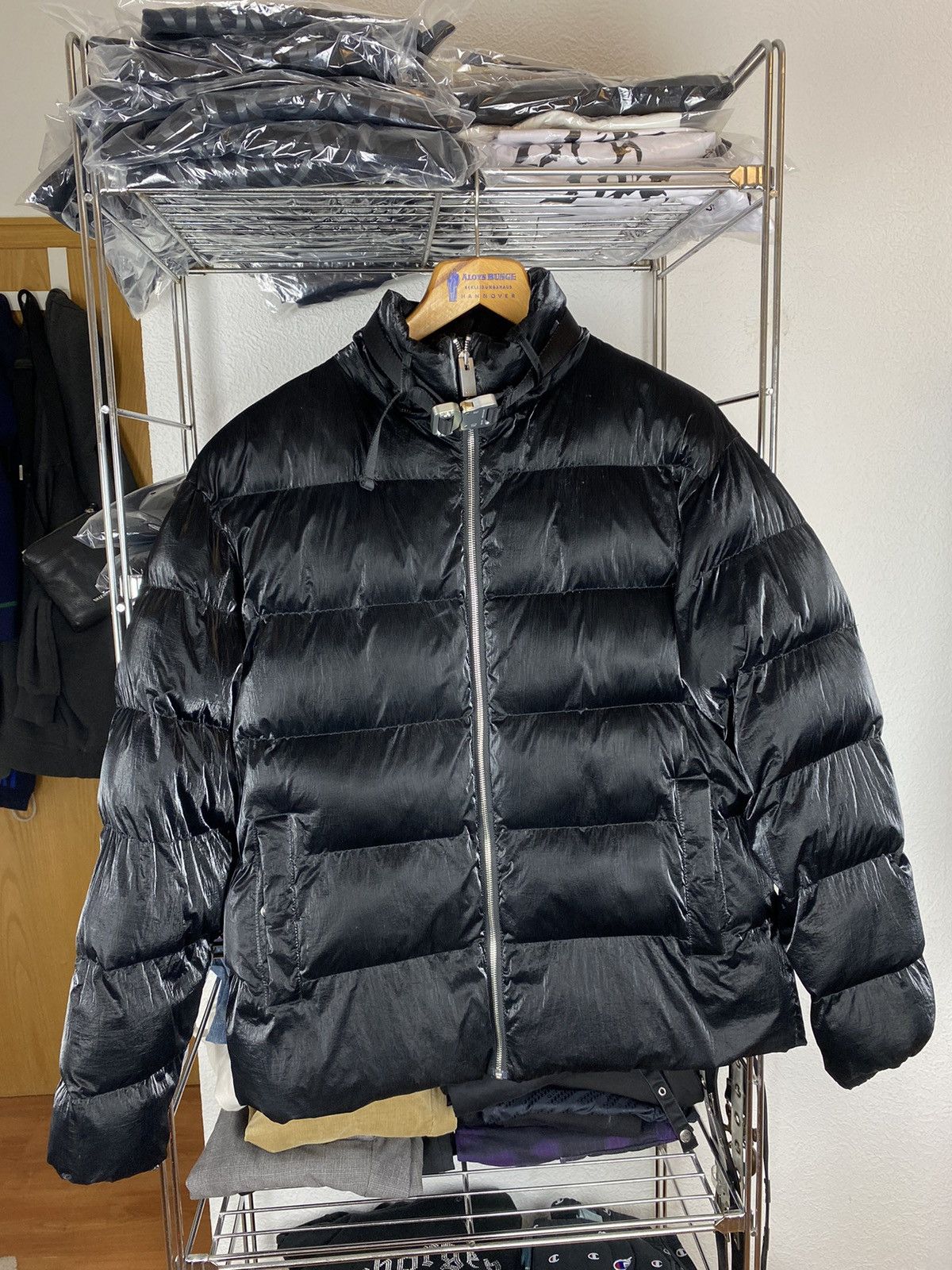 image of 1017 Alyx 9Sm Alyx Nightrider Puffer Jacket in Black, Men's (Size Small)