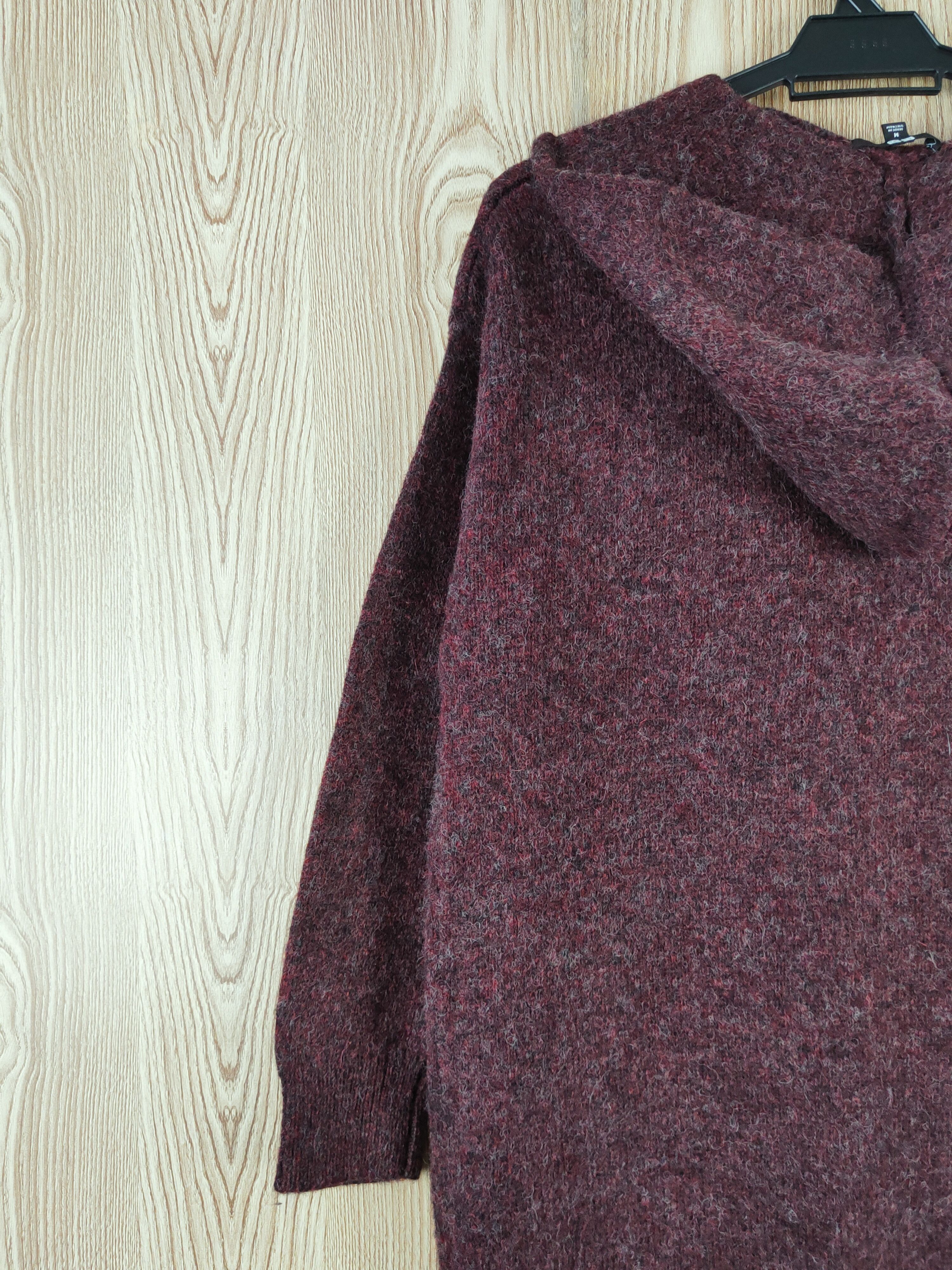 Homespun Knitwear Uniqlo Knitwear mohair Hoodie Long Cardigan #W739 Size M / US 6-8 / IT 42-44 - 9 Thumbnail