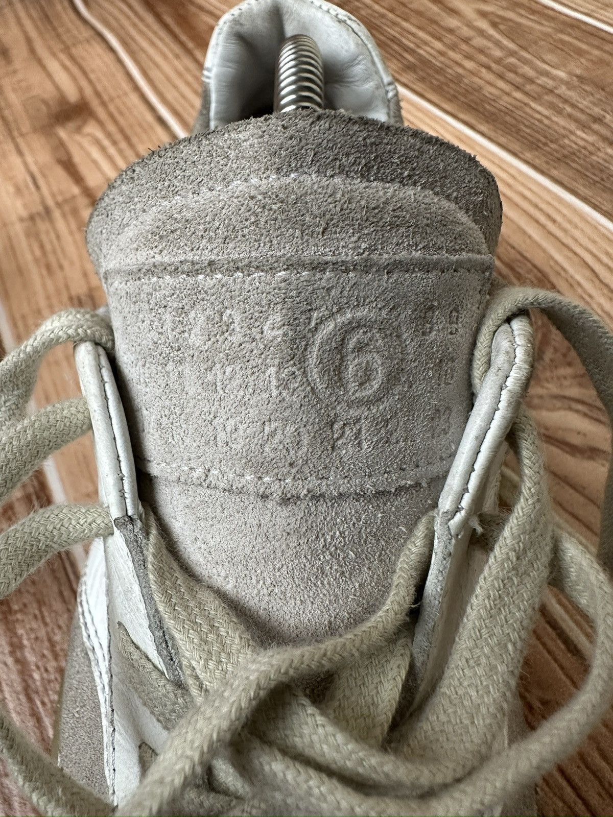 Maison Margiela Maison margiela MM6 White Court Sneakers Lowtops Size US 7 / IT 37 - 13 Thumbnail