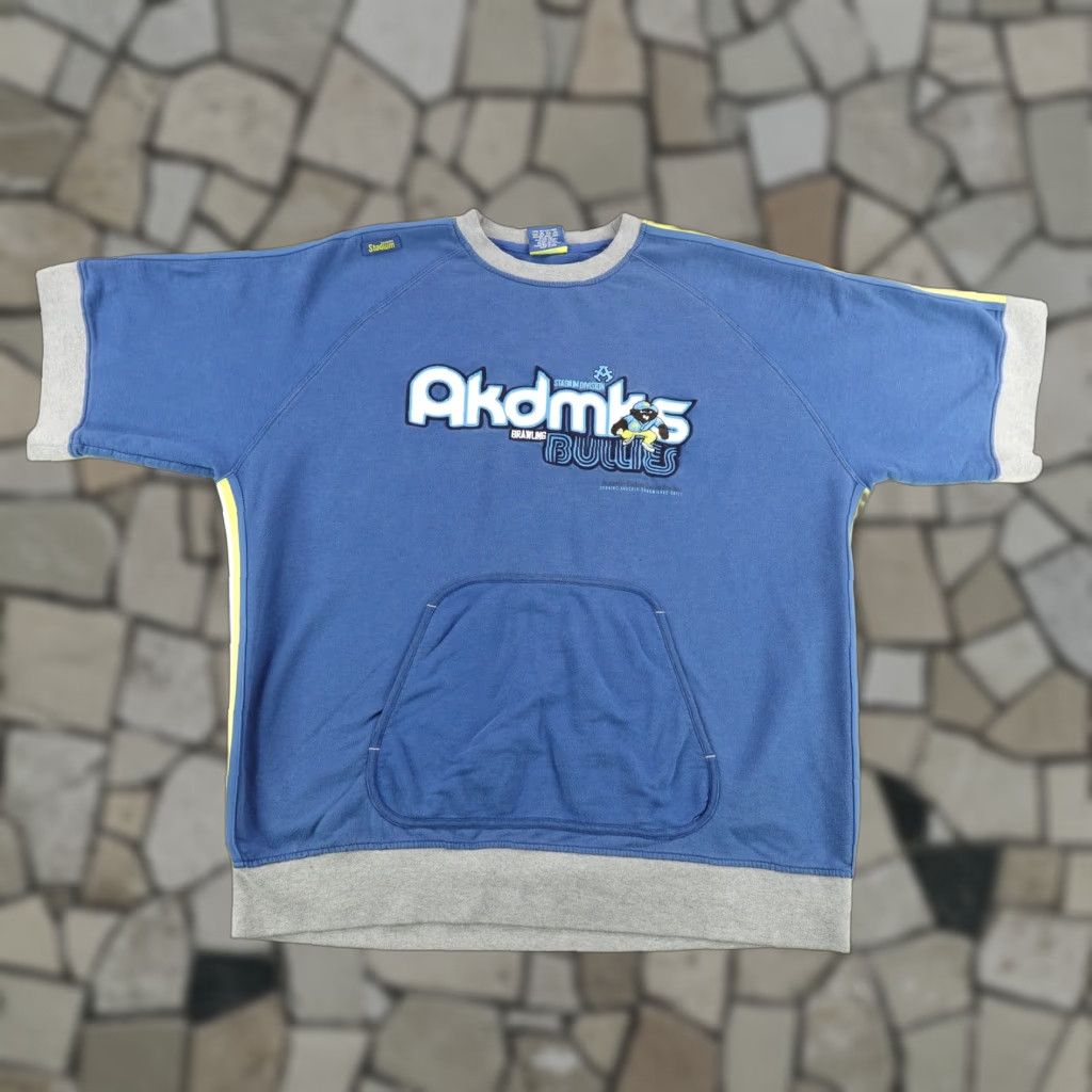 Akademiks VINTAGE Akademiks Sweatshirt Mens 2XL Blue Stadium Division Brawling Bullies Y2K Size US XXL / EU 58 / 5 - 1 Thumbnail