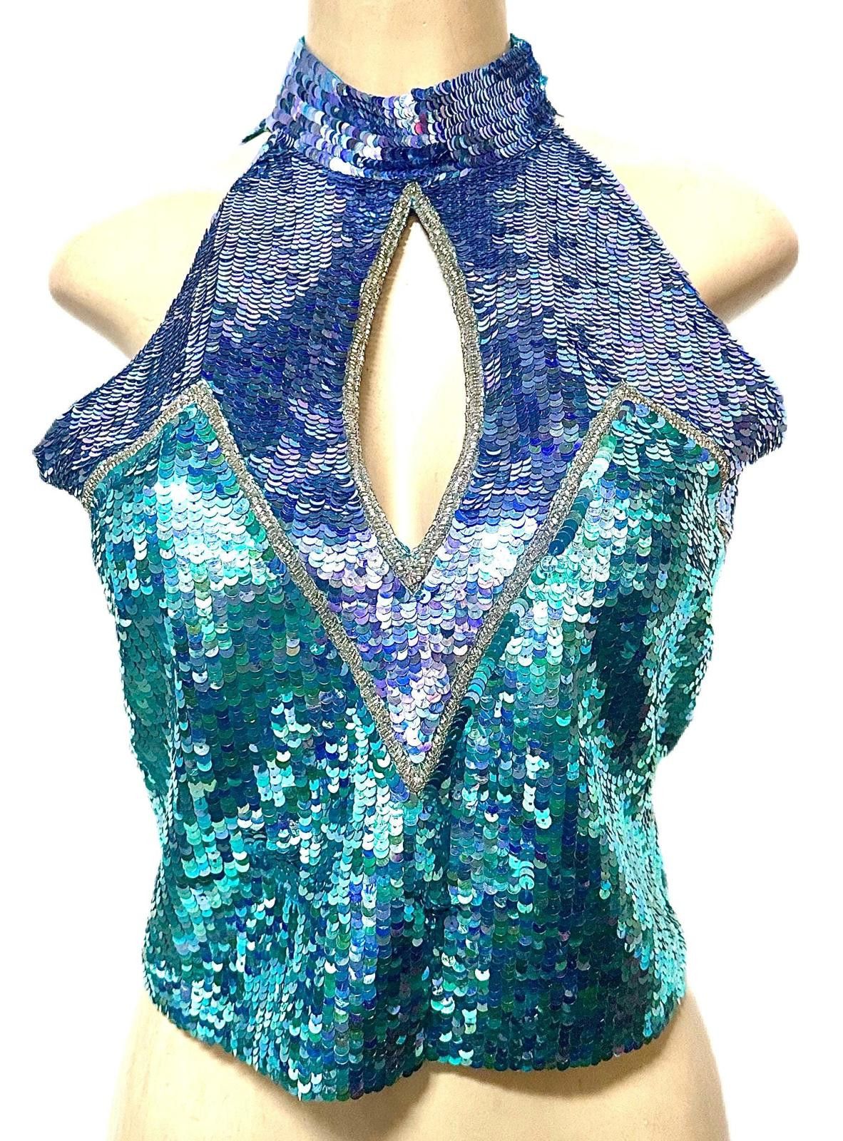 Other Sequin Top Turquoise/Blue size 8 Size M / US 6-8 / IT 42-44 - 2 Thumbnail