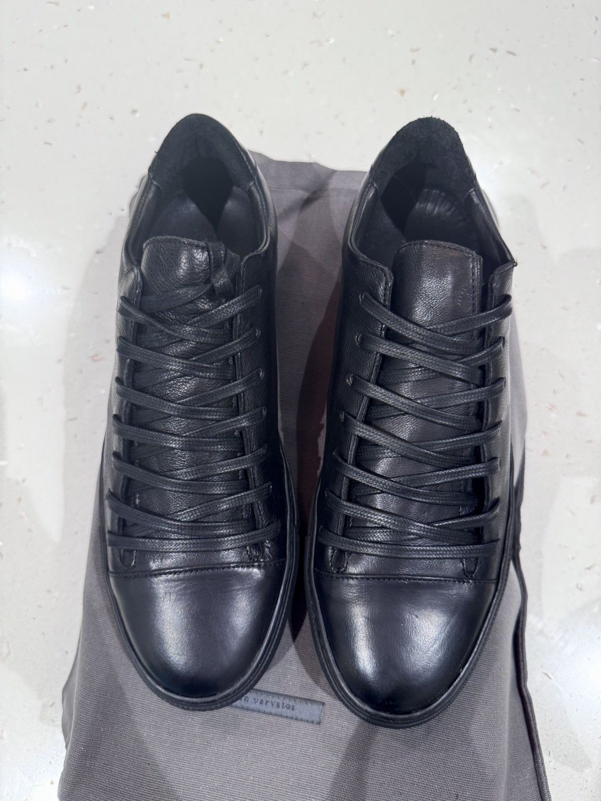 John Varvatos John Varvatos Reed Low Top Leather Sneaker Size US 7.5 / EU 40-41 - 5 Thumbnail