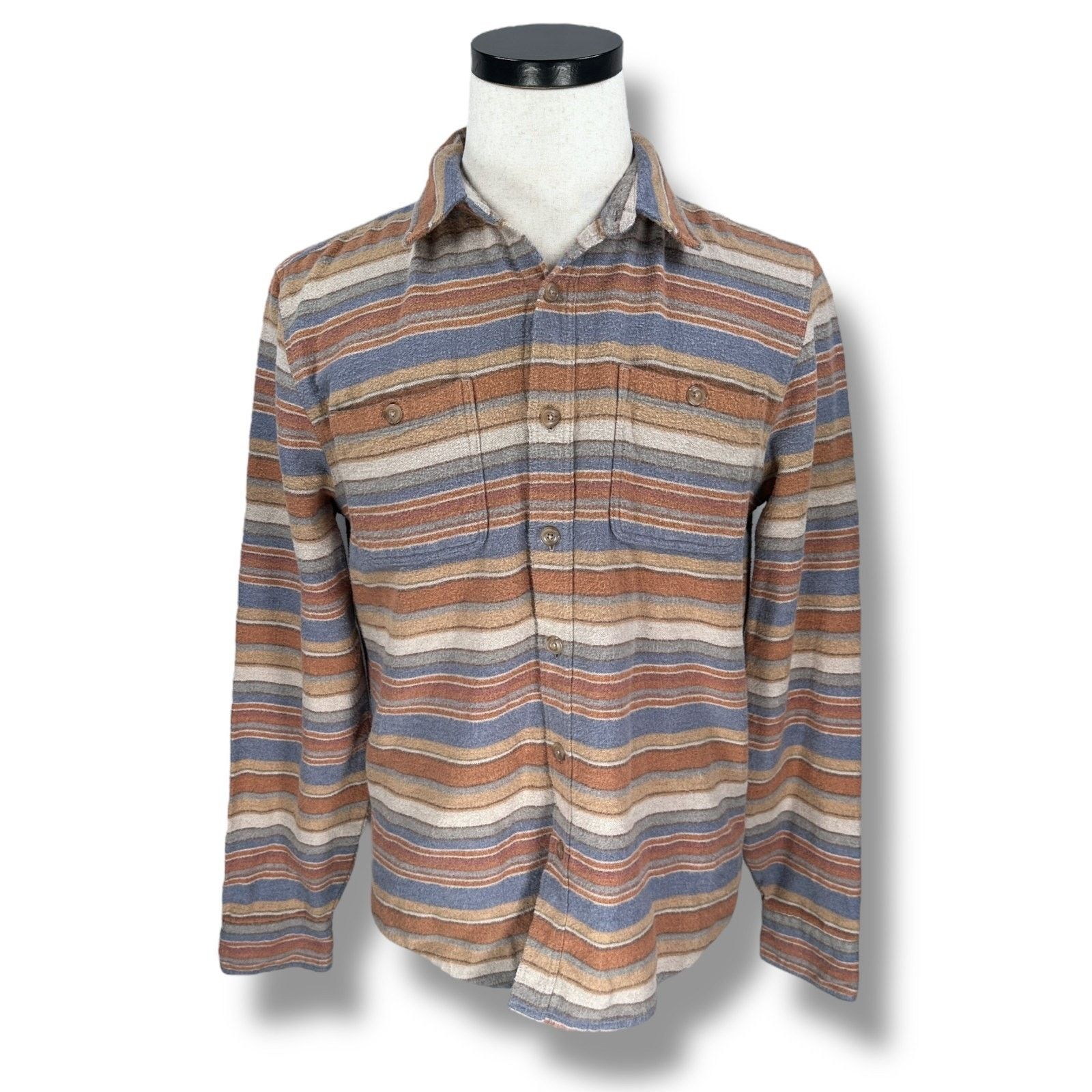 Marine Layer Marine Layer Maddox Baja Stripe Overshirt Men S Button-Up Size US S / EU 44-46 / 1 - 1 Thumbnail