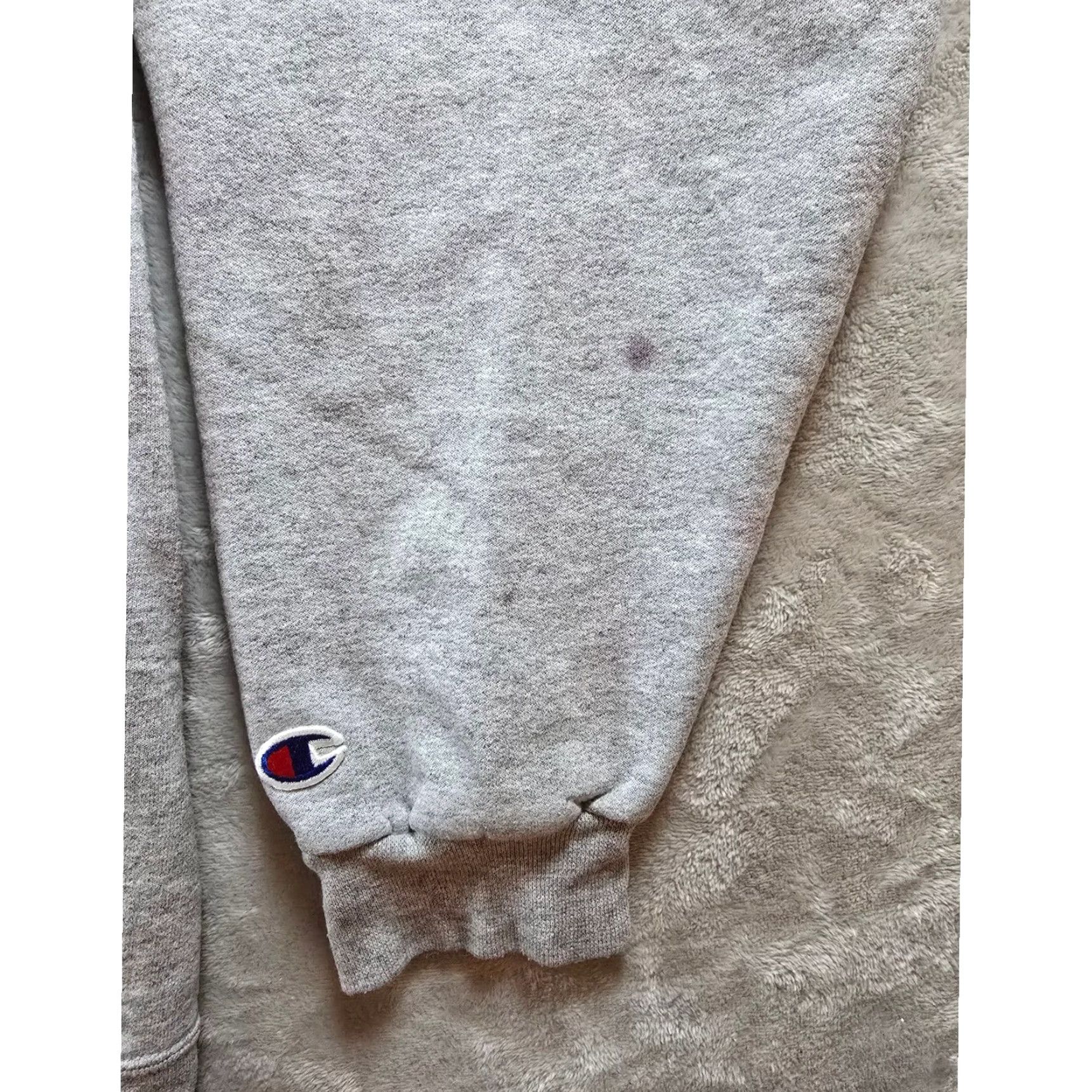 Champion Champion Hoodie Sweatshirt Gray Mens XL City Graphic Print Fleece Pockets Hooded Drawstring Logo Gym & Training Size US XL / EU 56 / 4 - 2 Thumbnail
