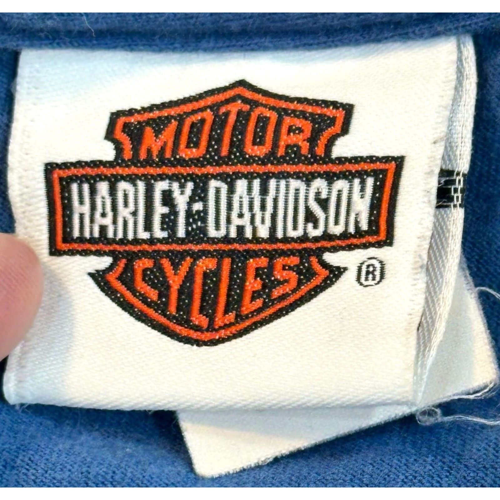 Harley Davidson Harley-Davidson 5XL Blue Double-Sided Minuteman Dartmouth Motorcycle Mens T-Shirt 2016 Size US XXL / EU 58 / 5 - 5 Thumbnail