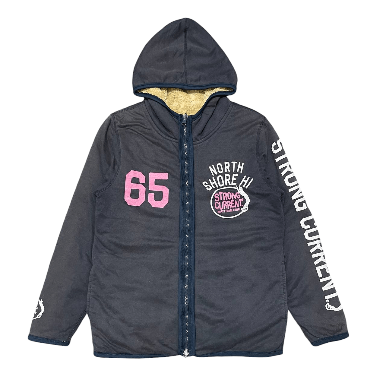 Ocean Current Vintage Strong Current North Shore Hawaii Reversible Hoodie Size US S / EU 44-46 / 1 - 10 Thumbnail